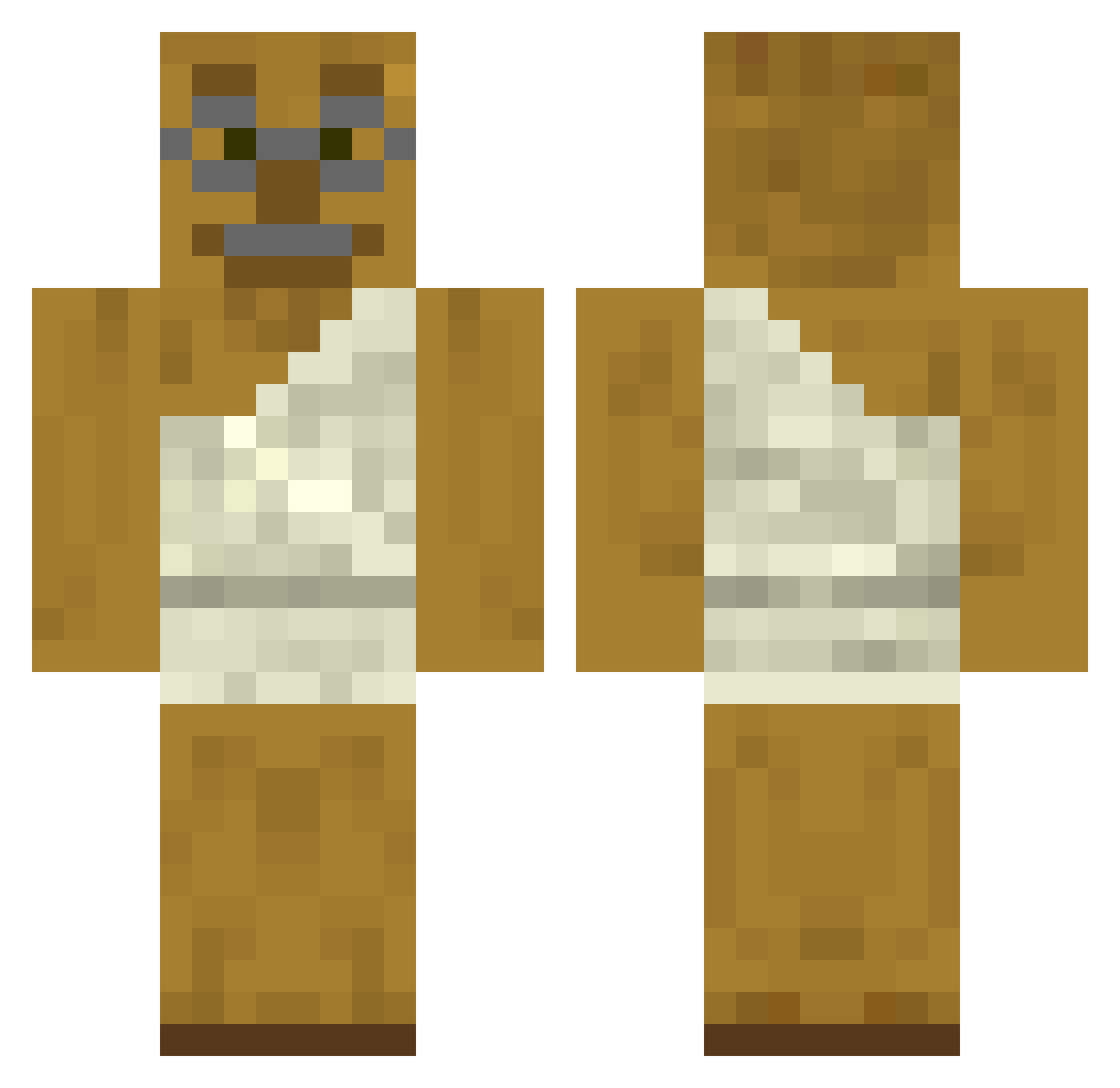 SomeSourSoup Minecraft skin, front and back view