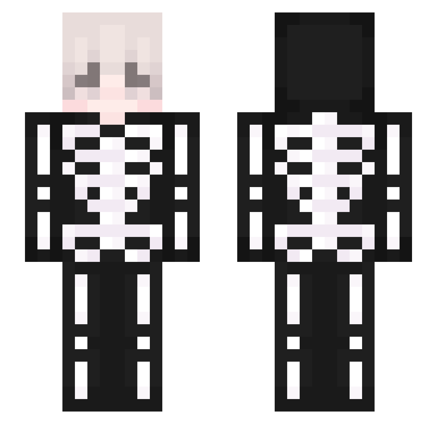 lopata169 Minecraft skin, front and back view