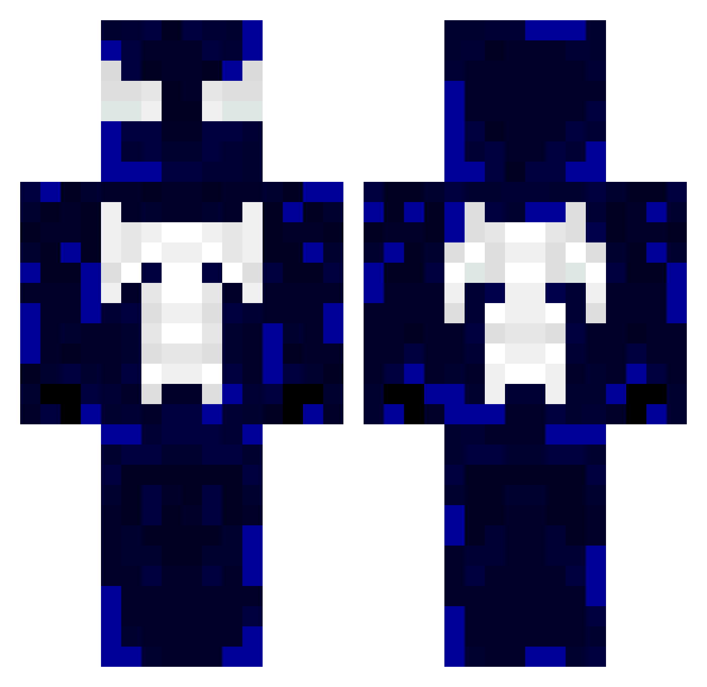ajxgunner Minecraft skin, front and back view