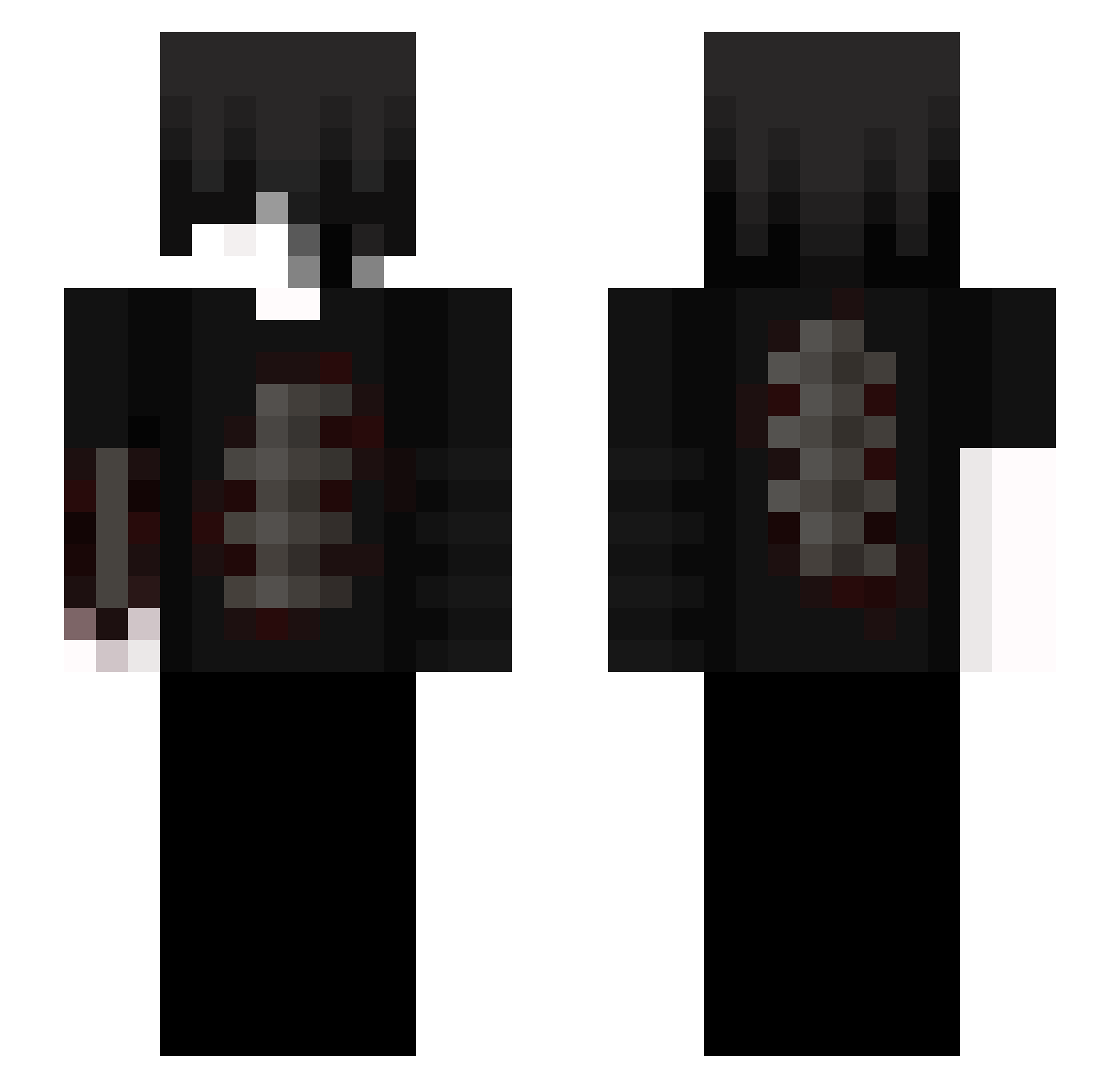 SumoPlayer Minecraft skin, front and back view