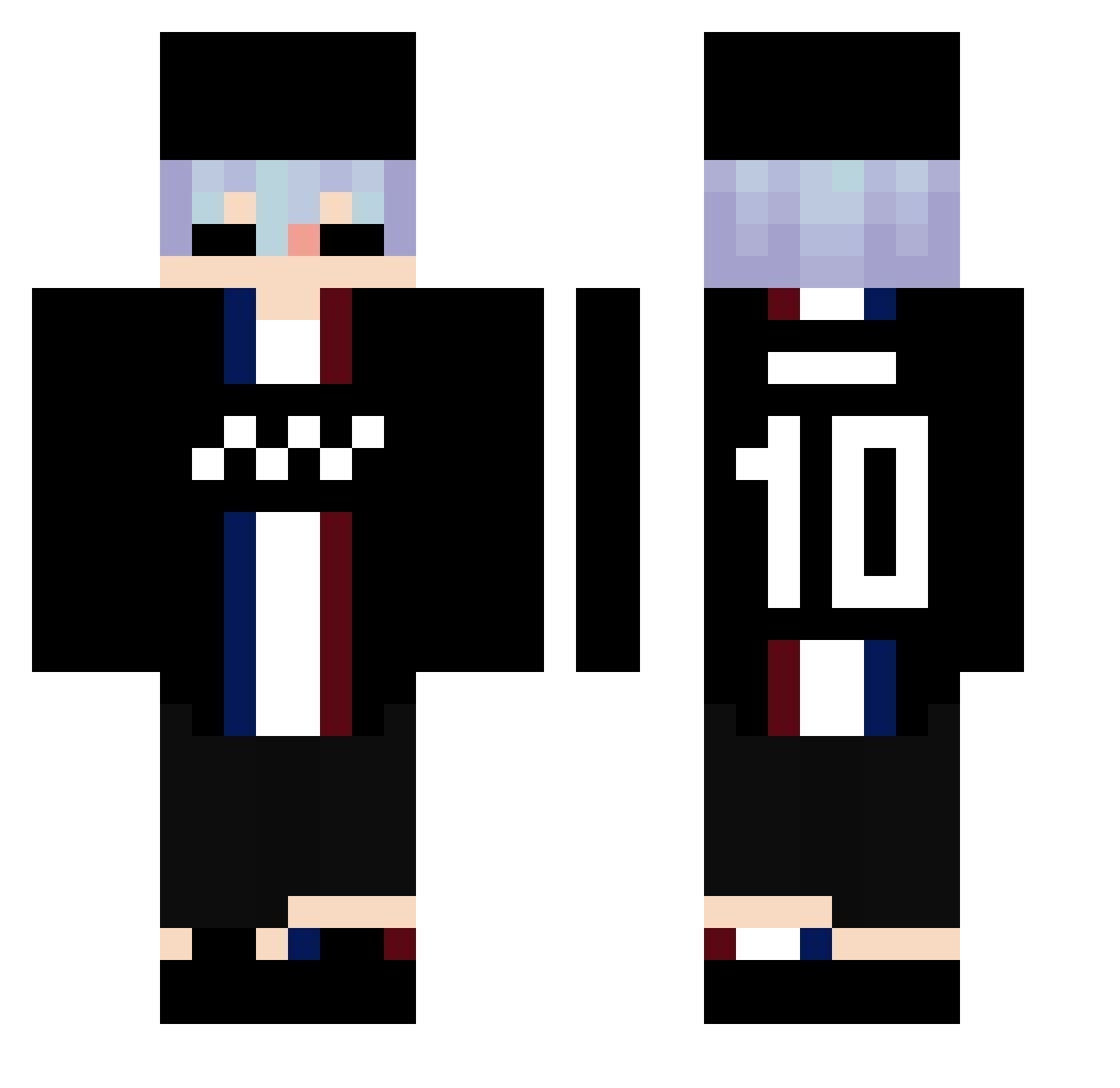 yFlowz444_ Minecraft skin, front and back view