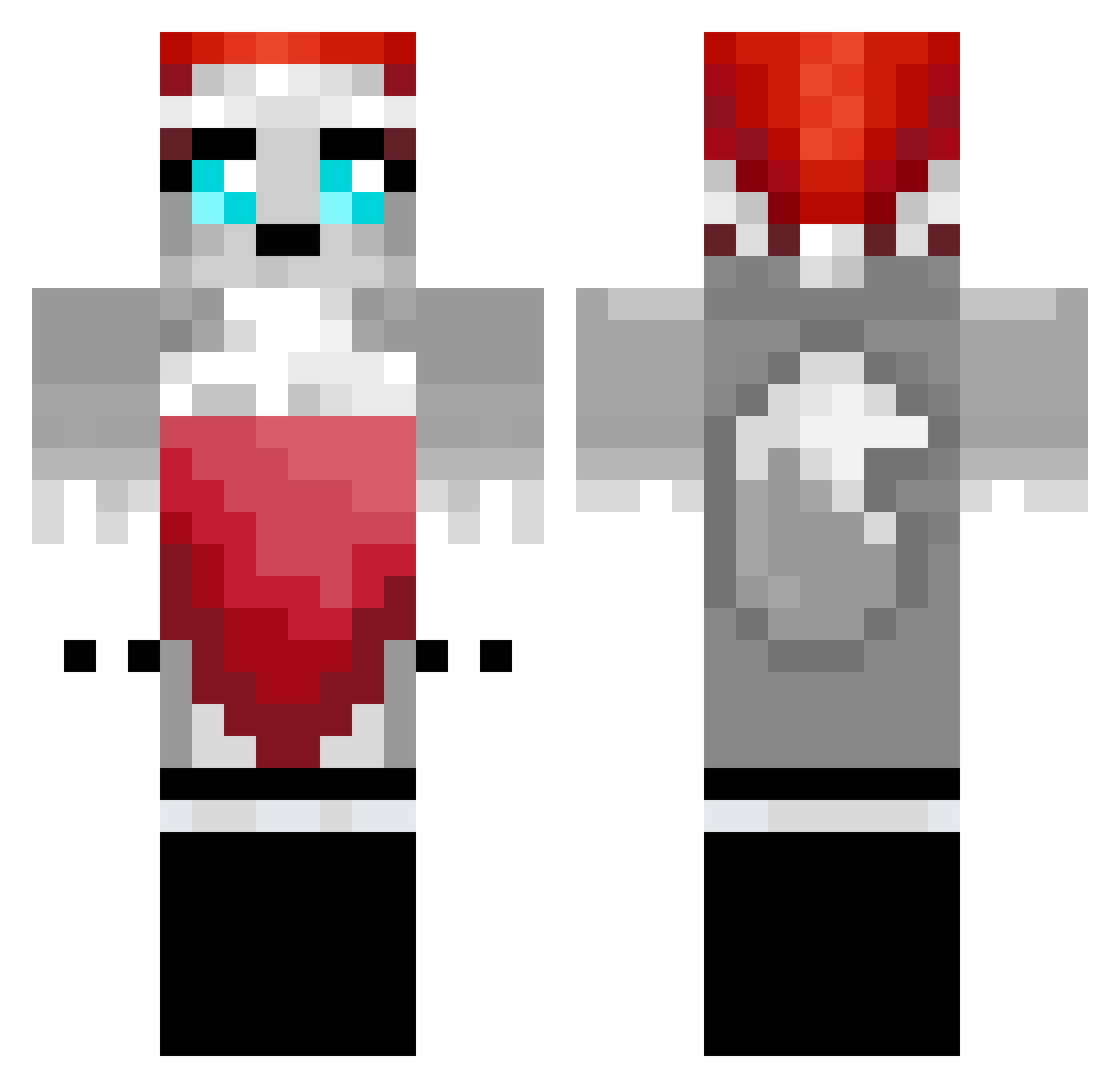 gawra17 Minecraft skin, front and back view