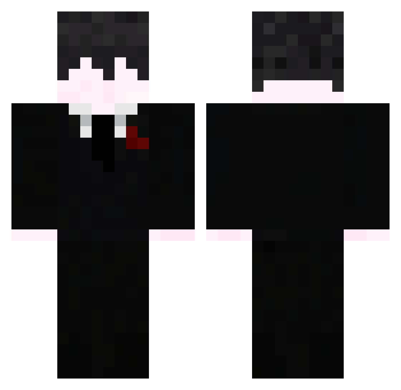 ResidenceMask Minecraft skin, front and back view
