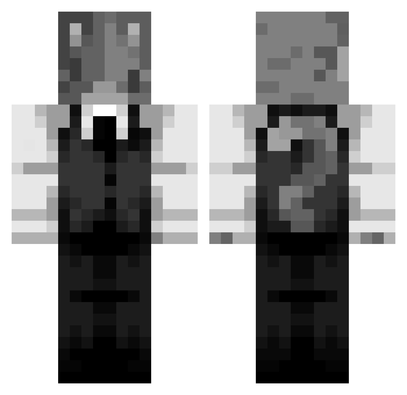 noaiMMichael Minecraft skin, front and back view