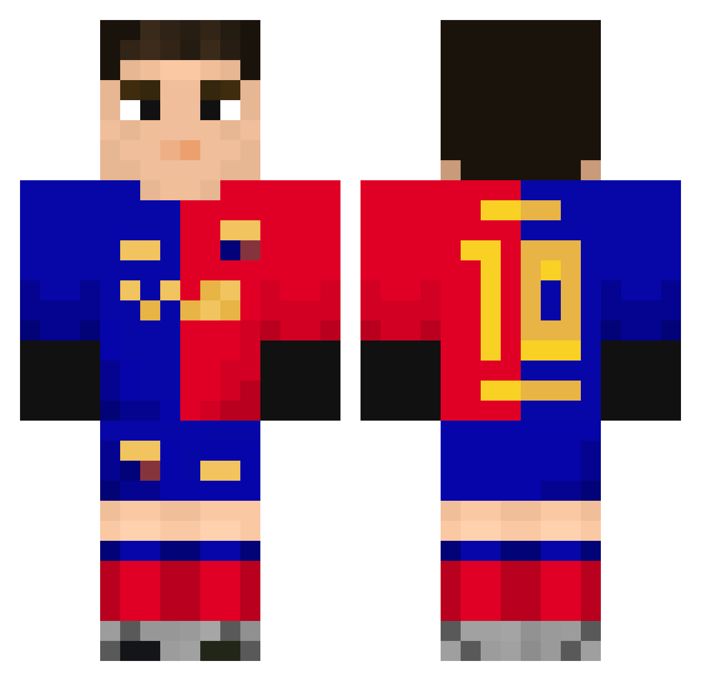 chenovich Minecraft skin, front and back view