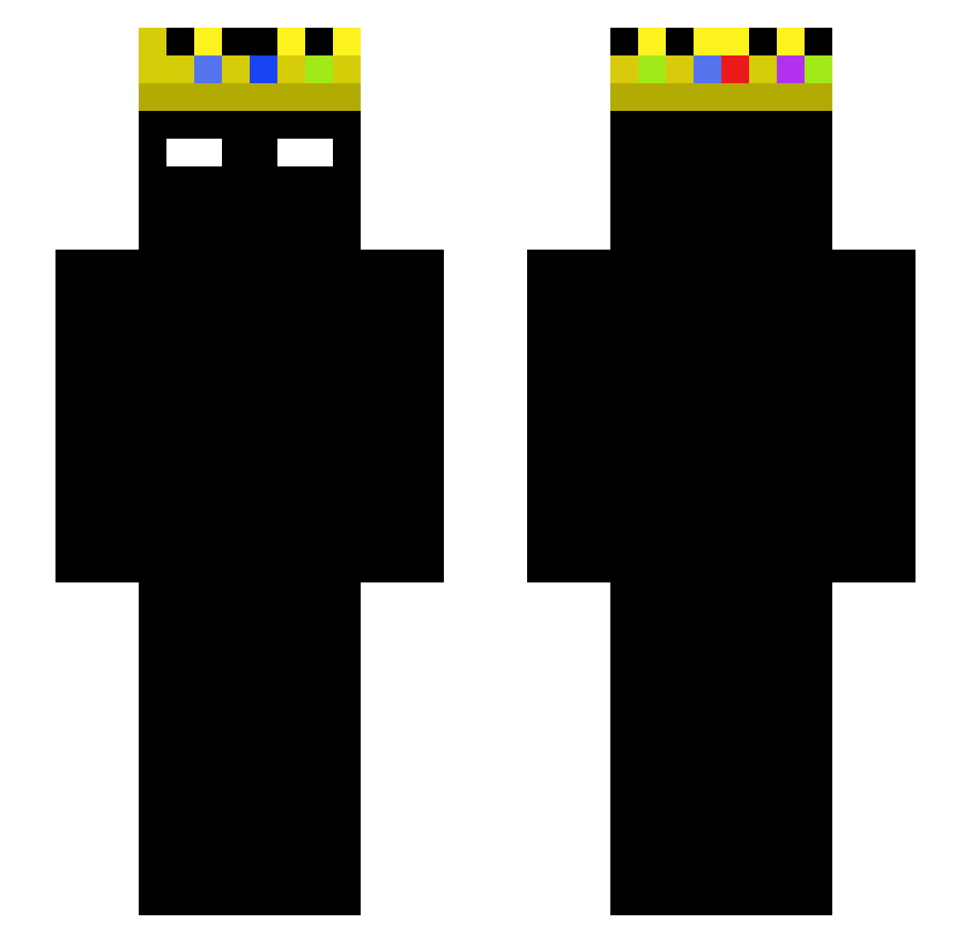_apxloo Minecraft skin, front and back view