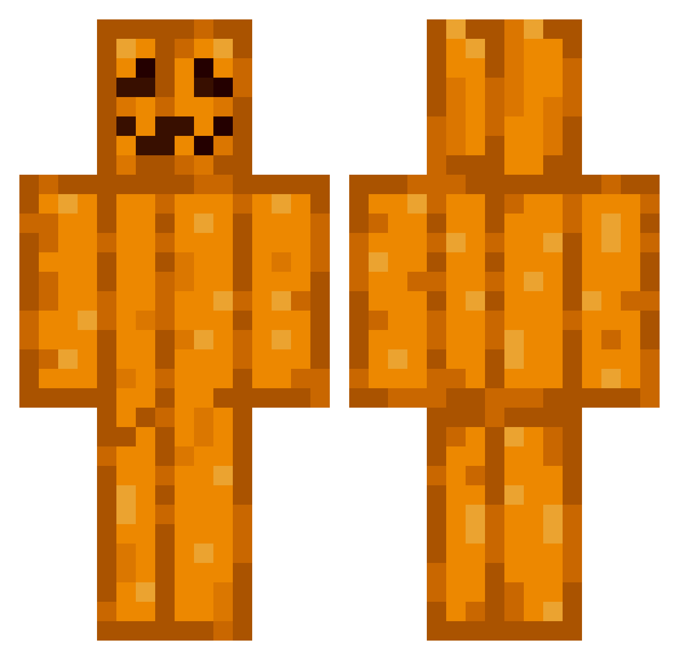 Ausboss247 Minecraft skin, front and back view