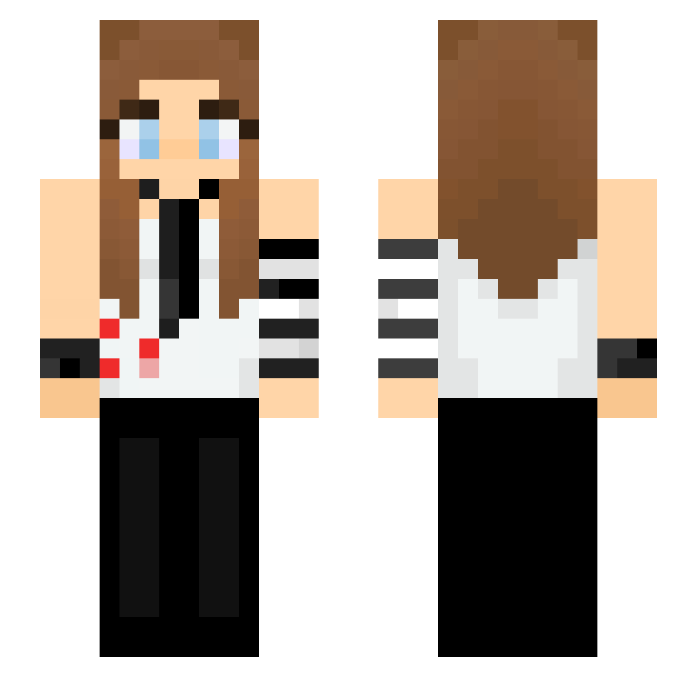 Avril Minecraft skin, front and back view