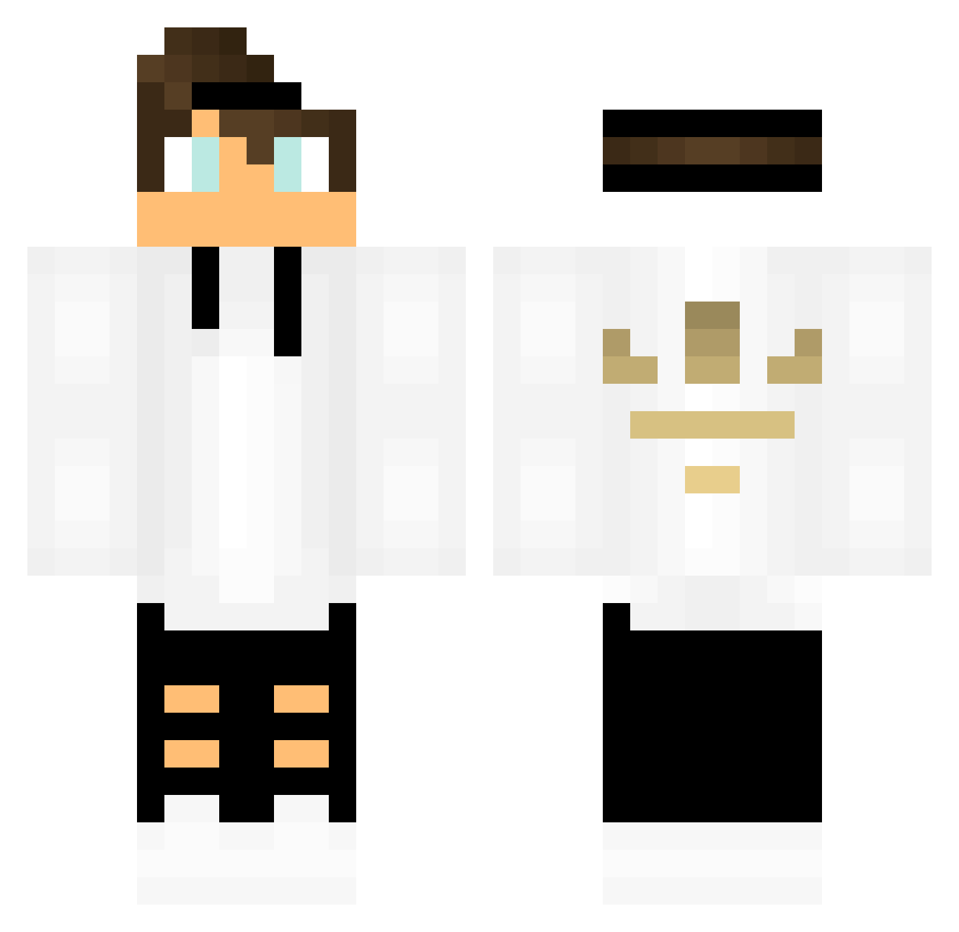 lolomik1 Minecraft skin, front and back view