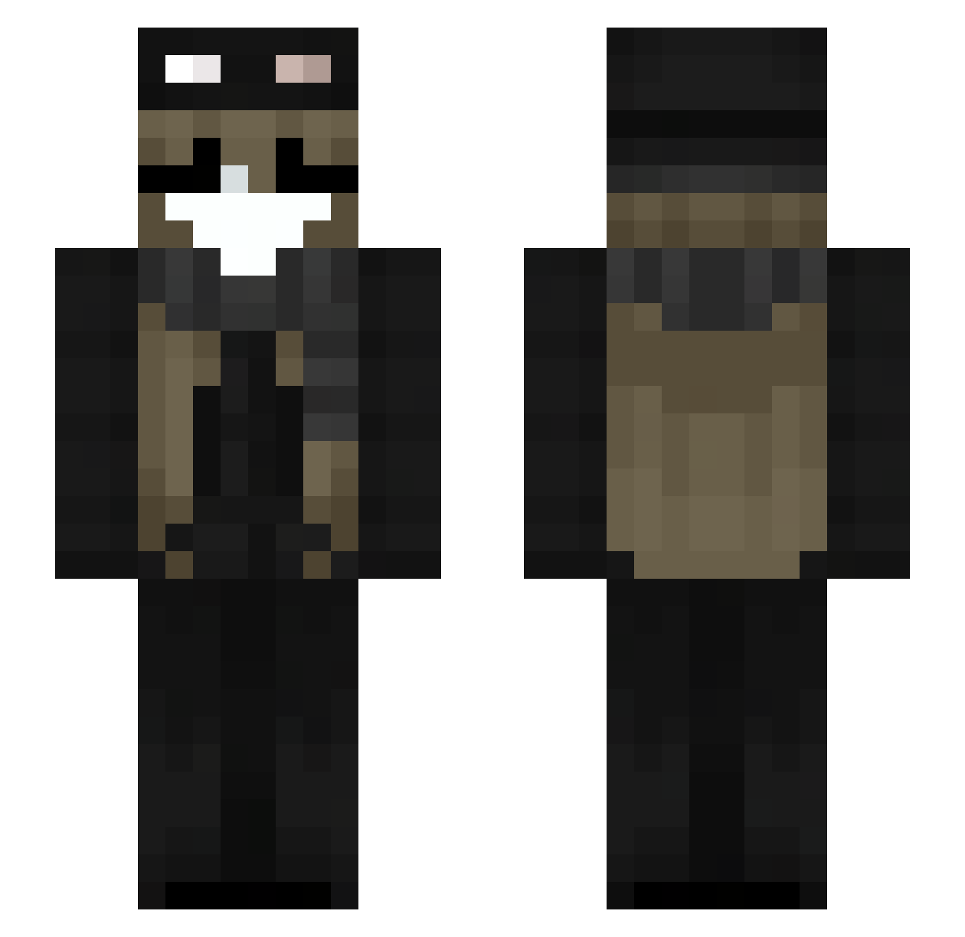 J4g0da5313 Minecraft skin, front and back view