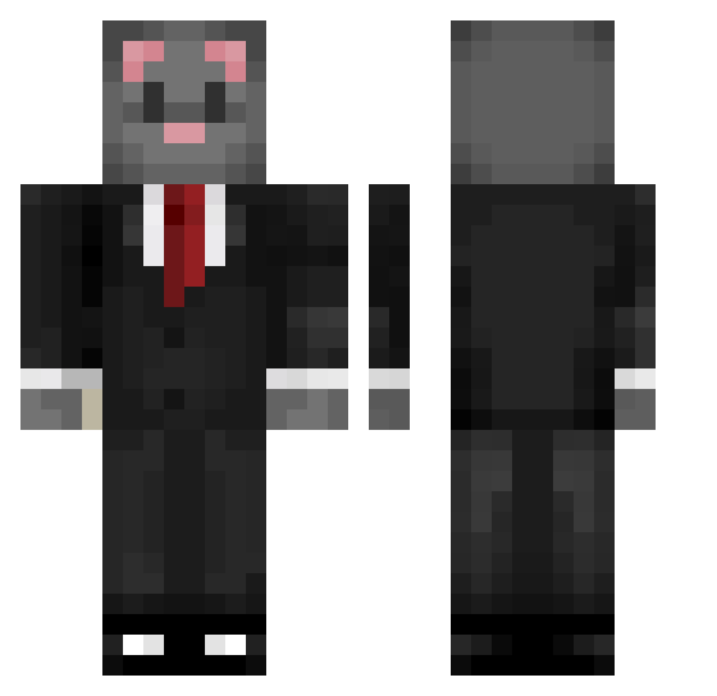 KingPhantom5578 Minecraft skin, front and back view