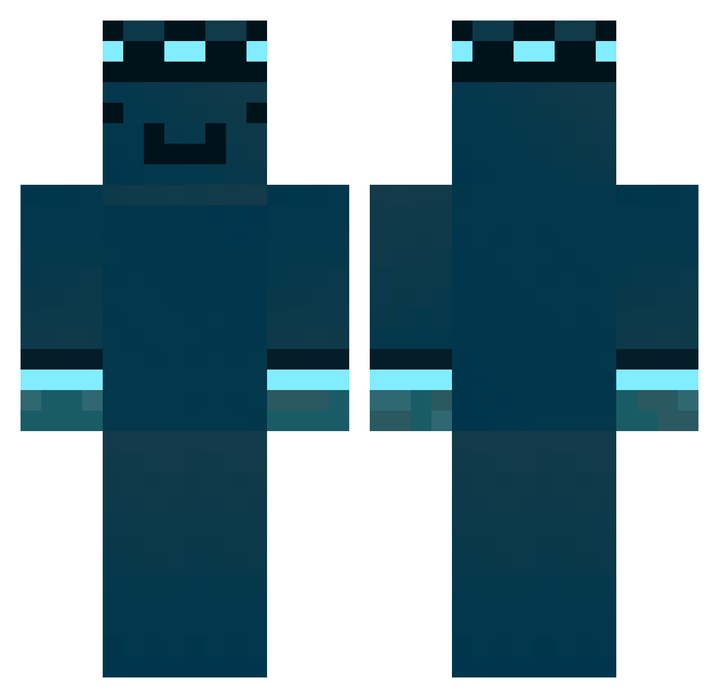 Soulravenn9 Minecraft skin, front and back view