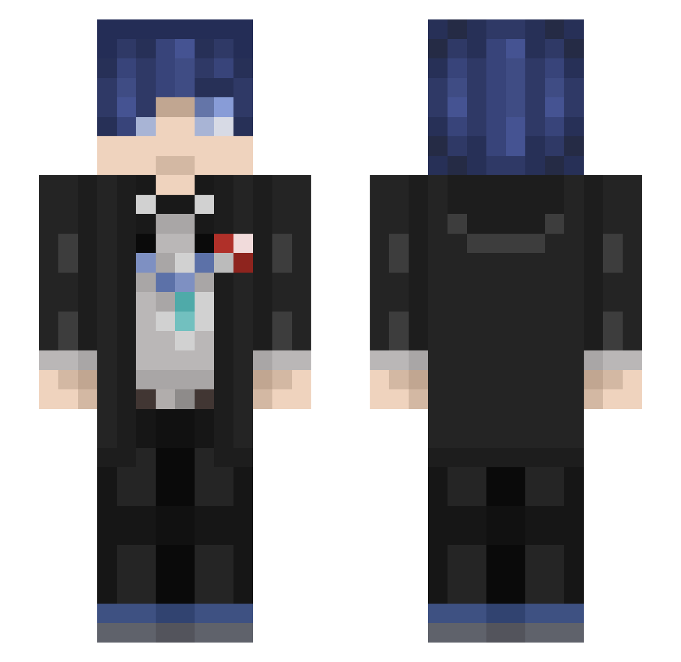 Rickferris08 Minecraft skin, front and back view