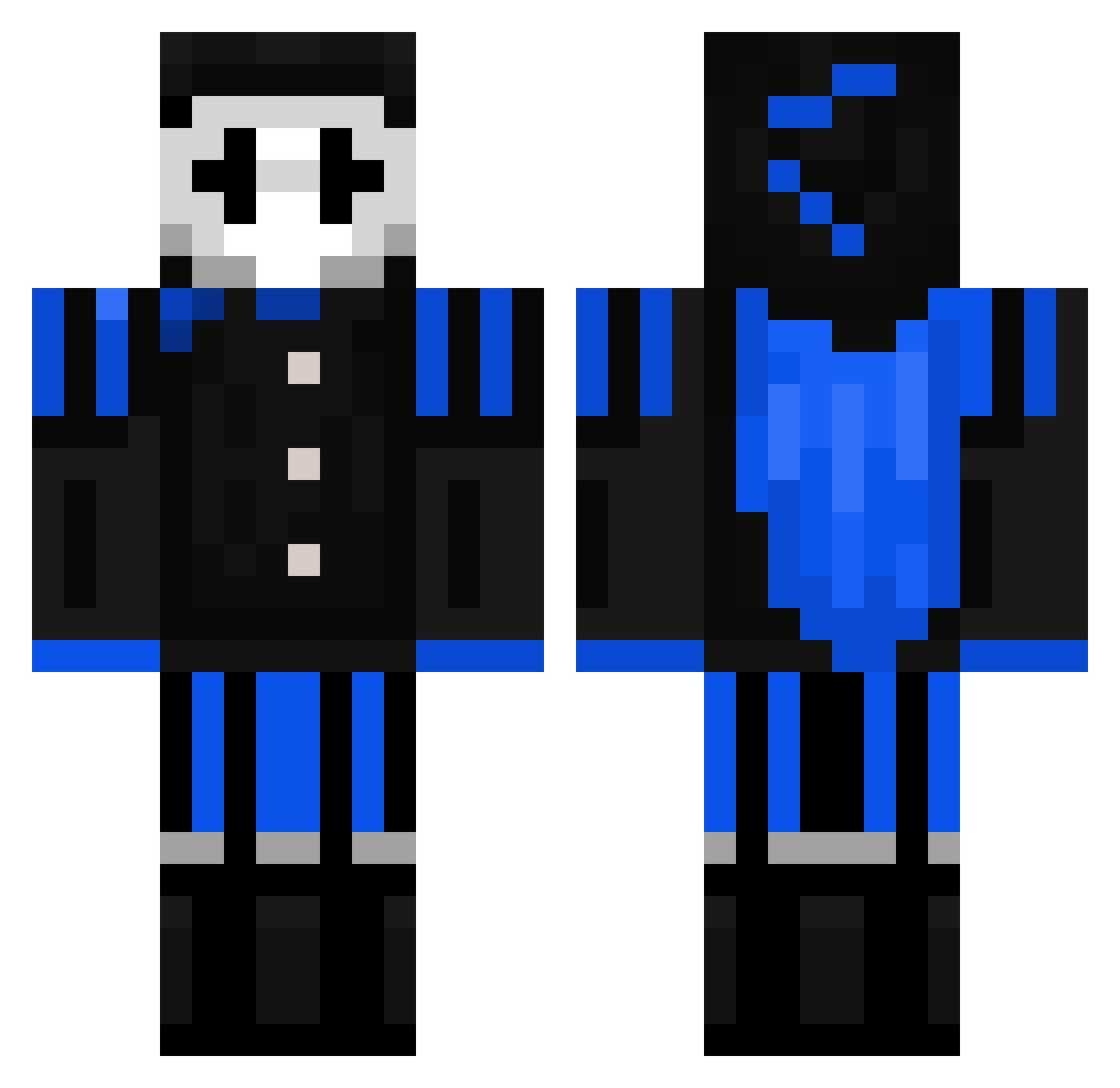clownloach1234 Minecraft skin, front and back view