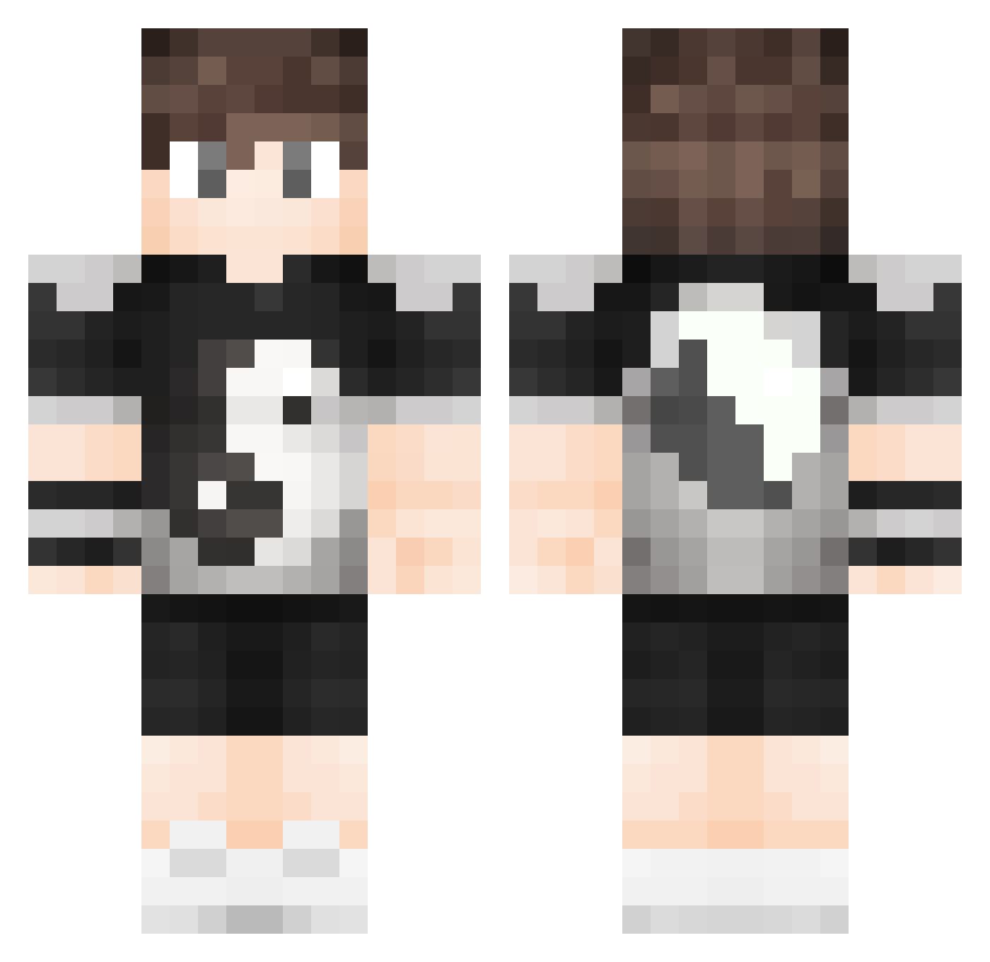 Vavienn Minecraft skin, front and back view