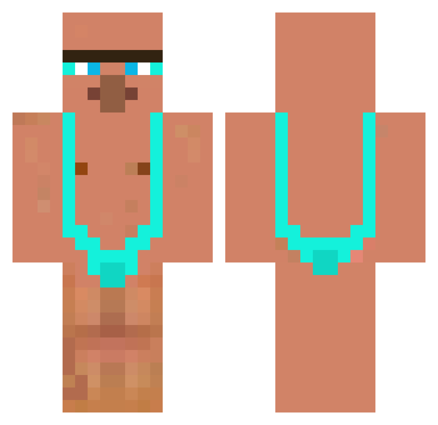 Lukas_no1 Minecraft skin, front and back view