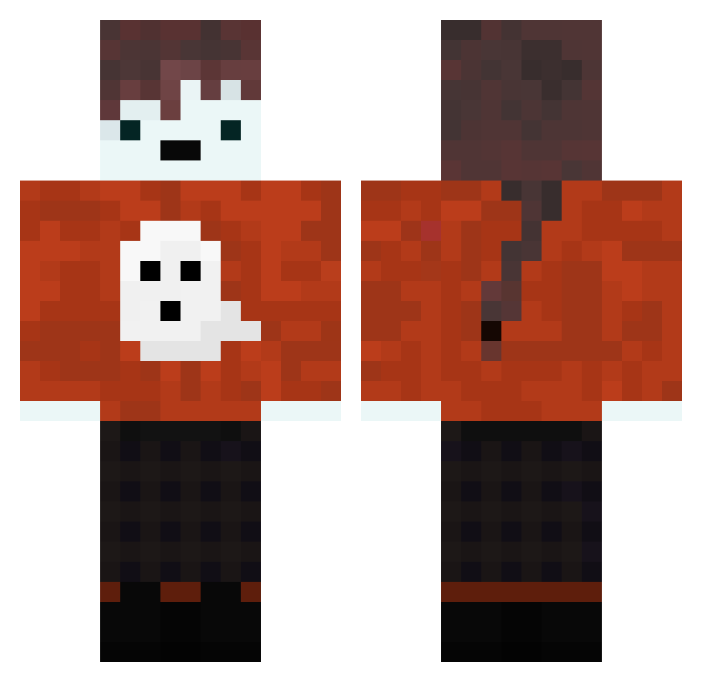 Shojuto Minecraft skin, front and back view
