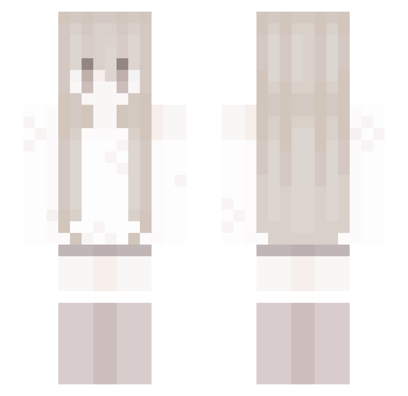 FartFinger43 Minecraft skin, front and back view