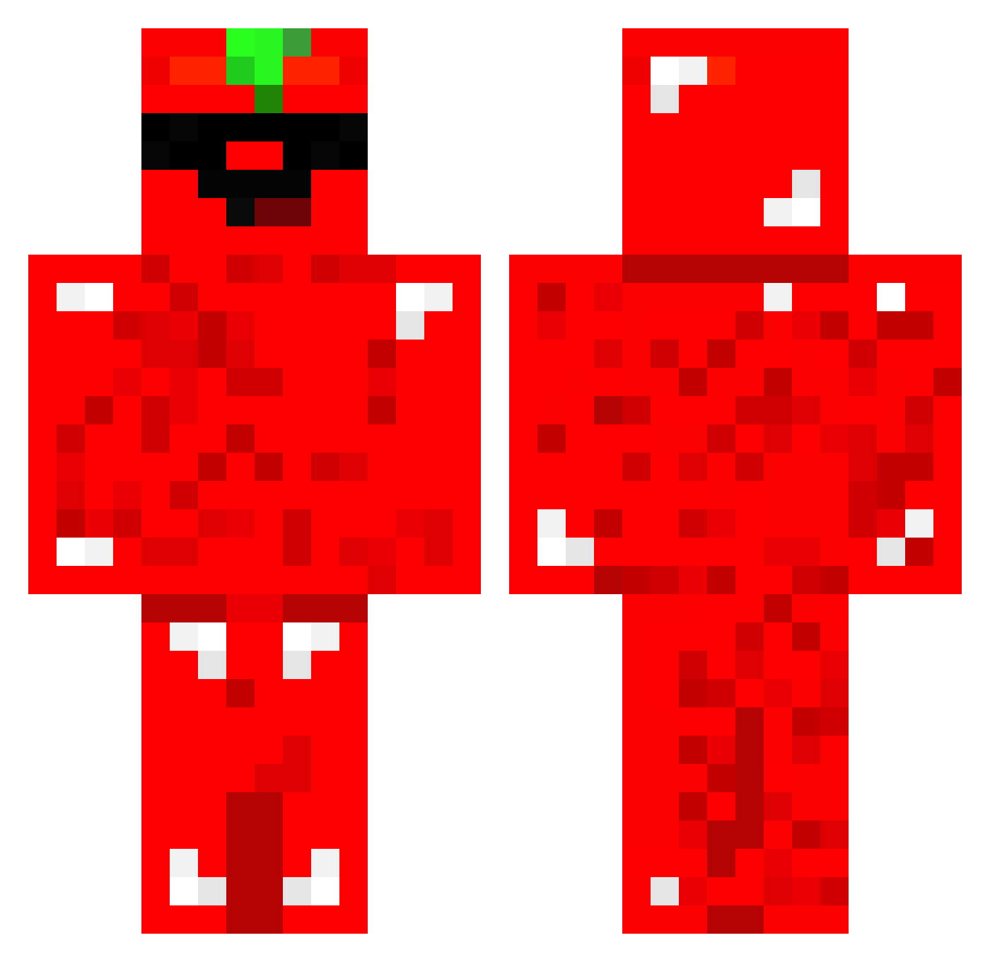 xALBIONx Minecraft skin, front and back view
