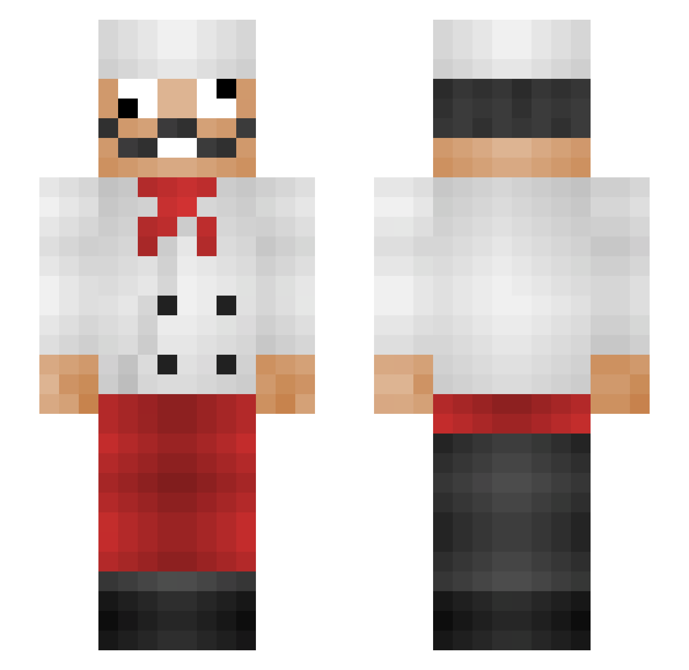 _Skyycokker_ Minecraft skin, front and back view