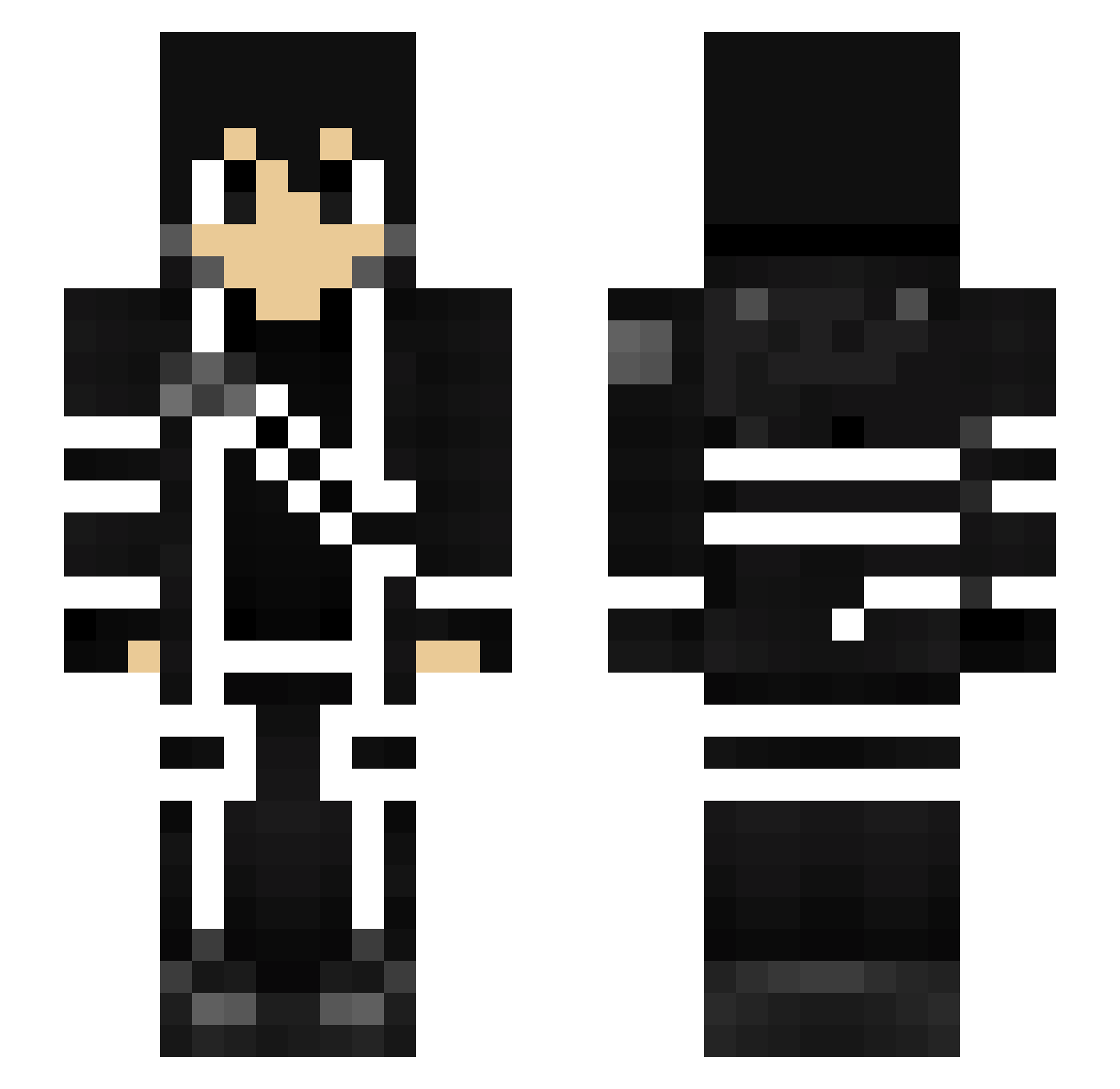 Nice2cu_Allen Minecraft skin, front and back view