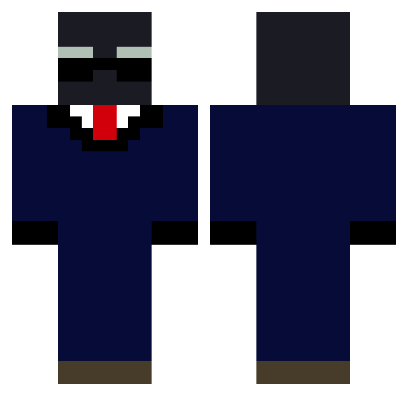 N_Hangal Minecraft skin, front and back view