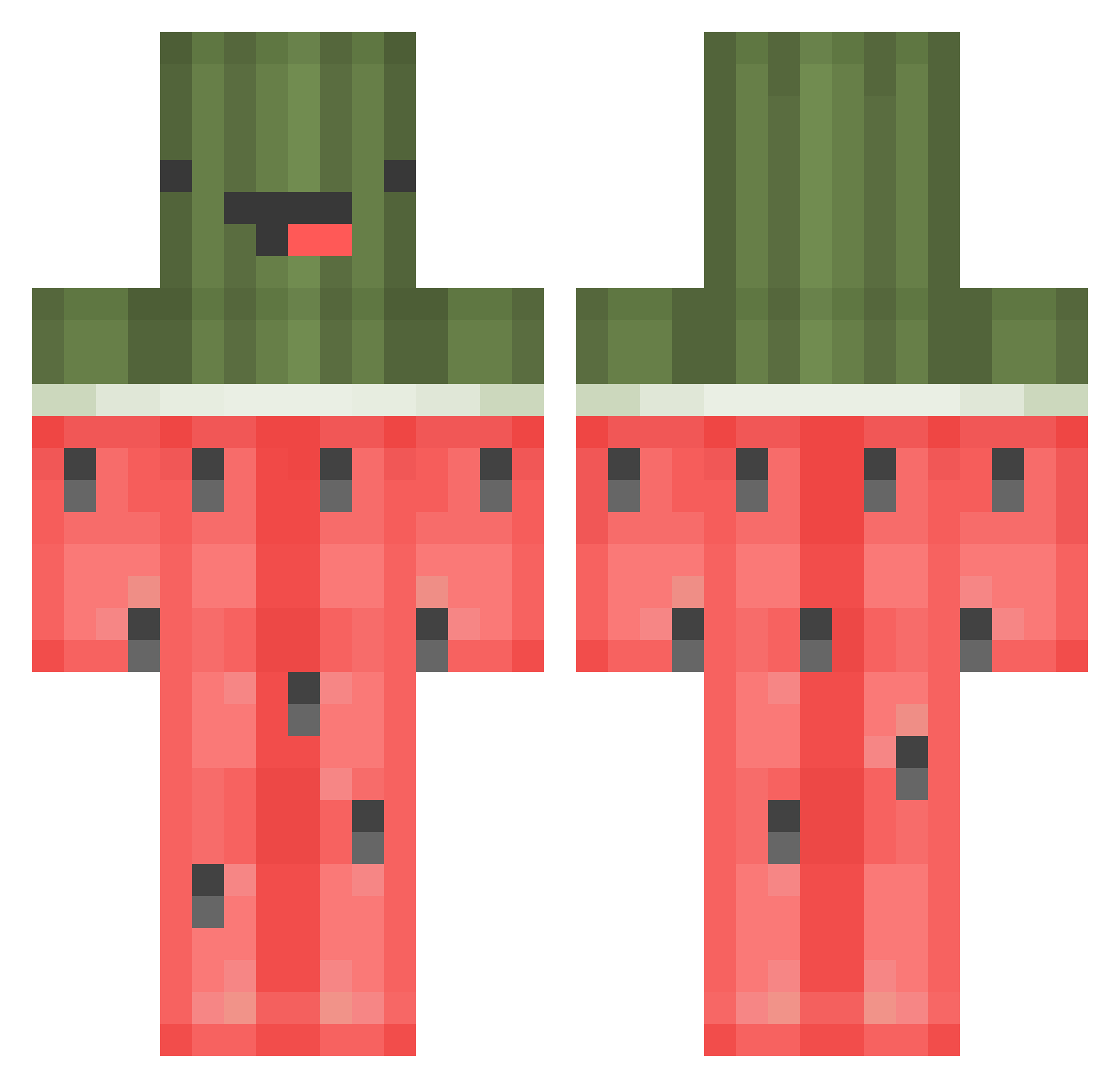 SneazyOfficial Minecraft skin, front and back view