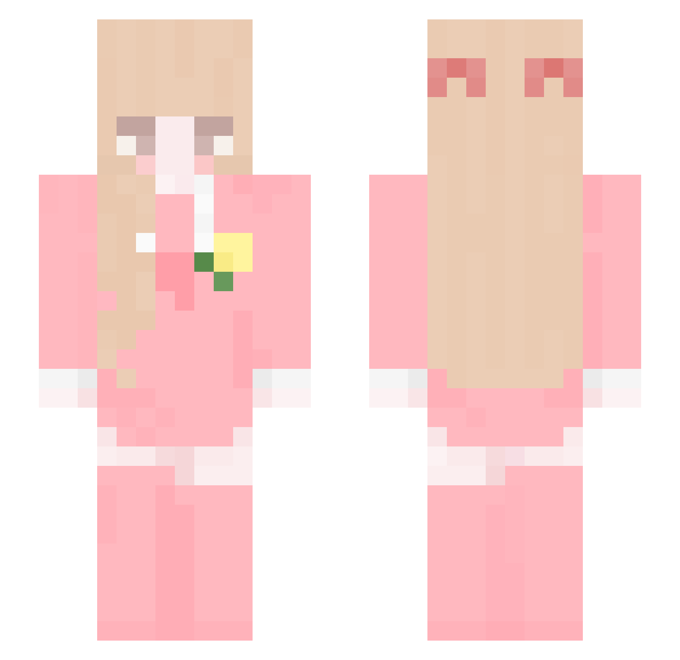 mogi153 Minecraft skin, front and back view