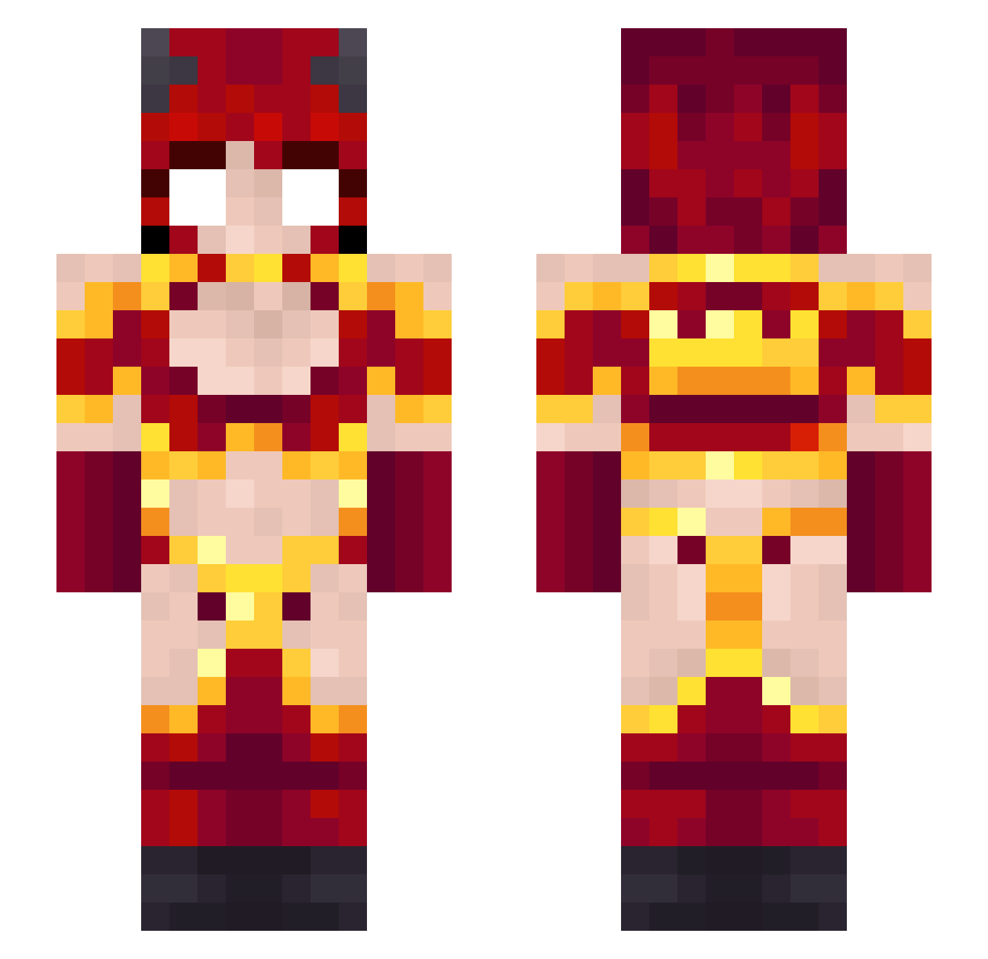 Ssleerror Minecraft skin, front and back view