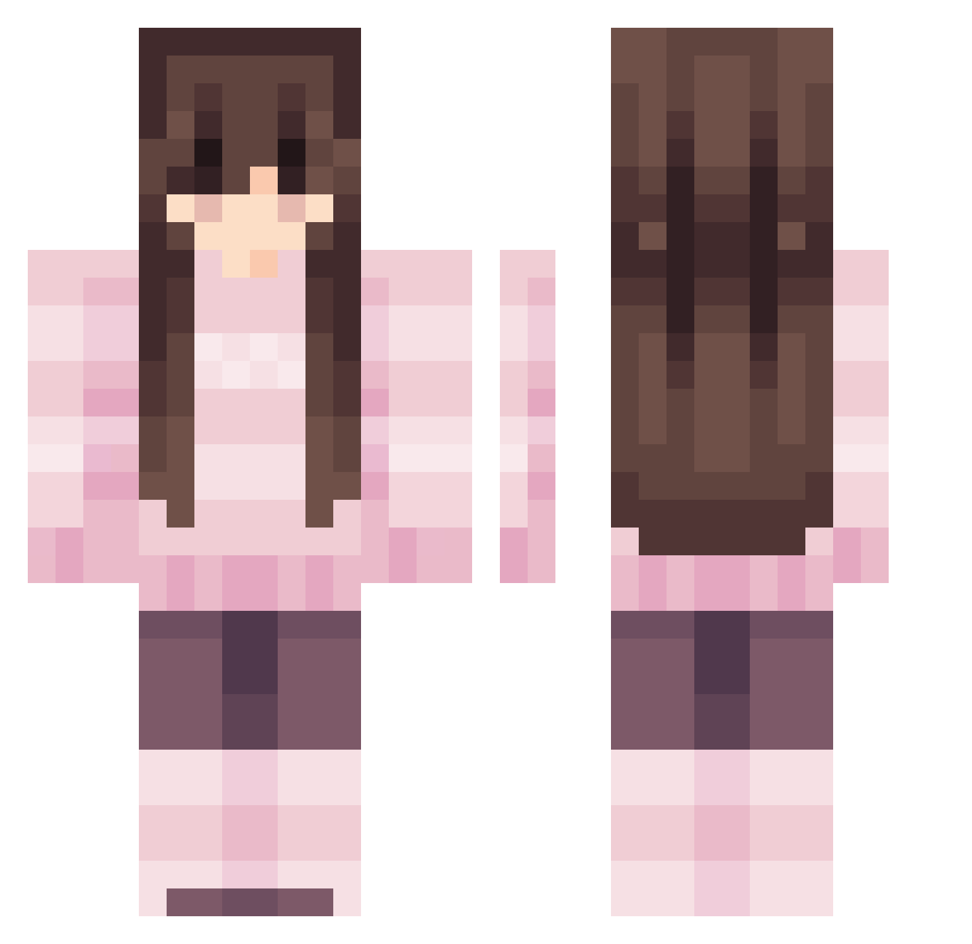 prepacte187 Minecraft skin, front and back view