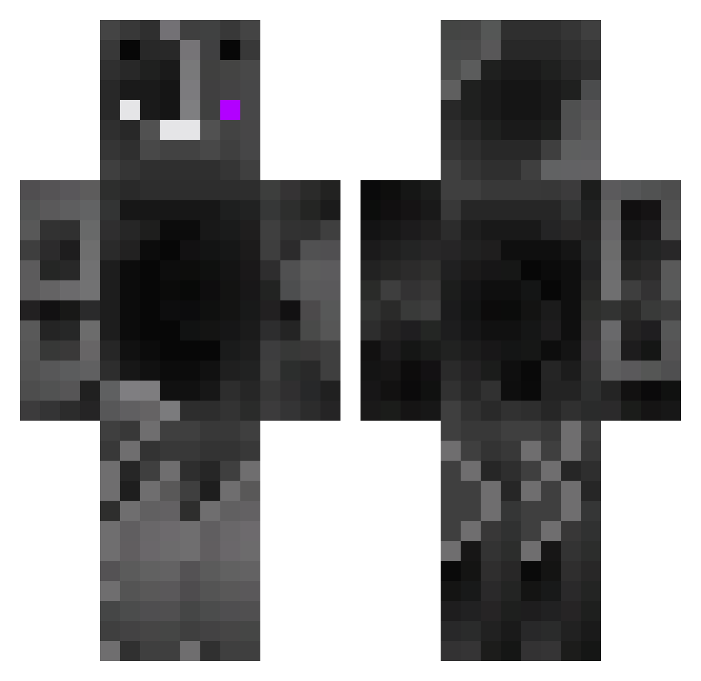 LvckyToni Minecraft skin, front and back view
