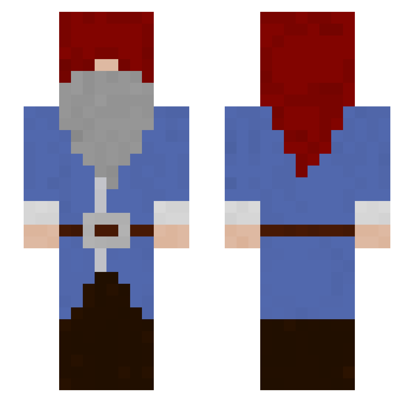 GenericDude_ Minecraft skin, front and back view
