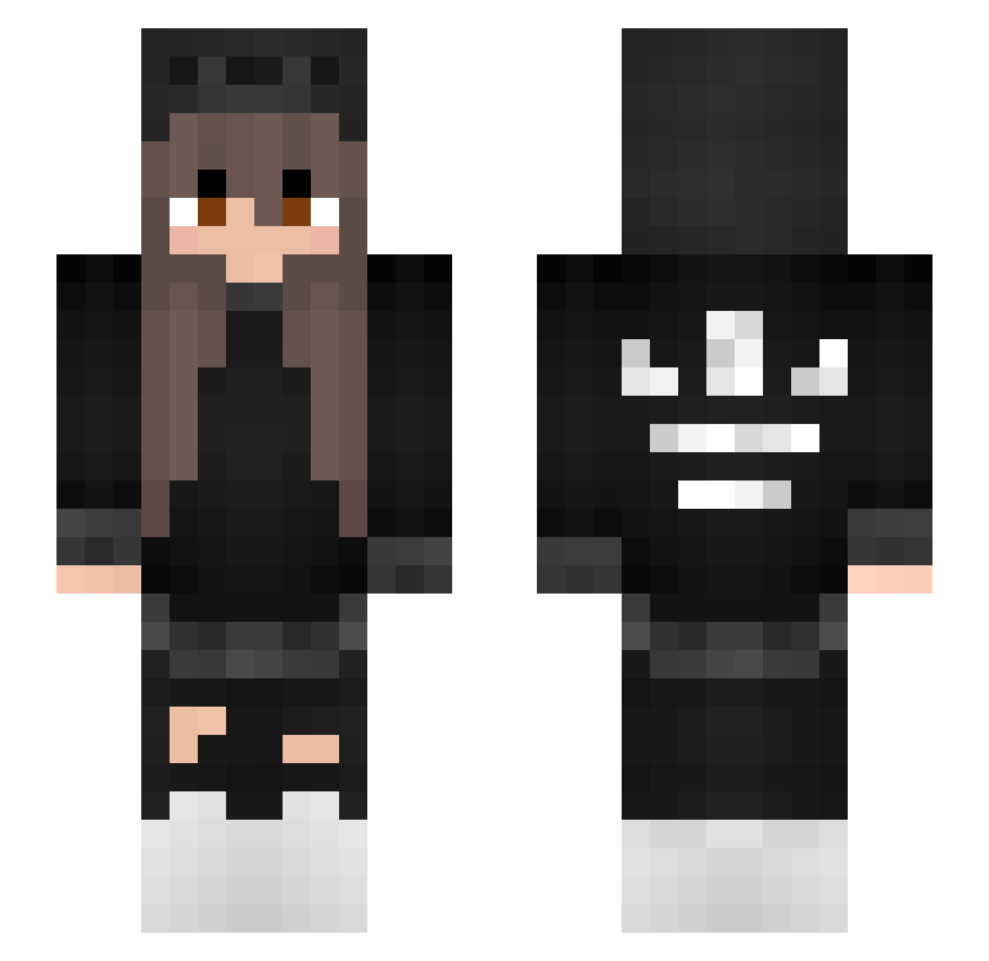 SigmaKir Minecraft skin, front and back view