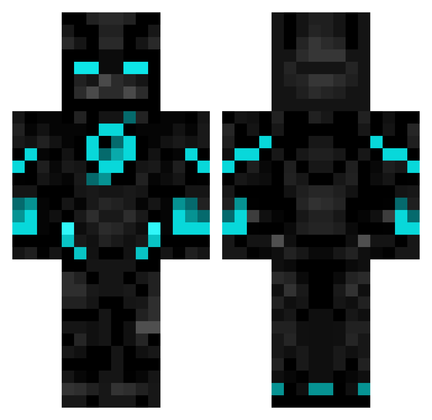 garciapro646 Minecraft skin, front and back view
