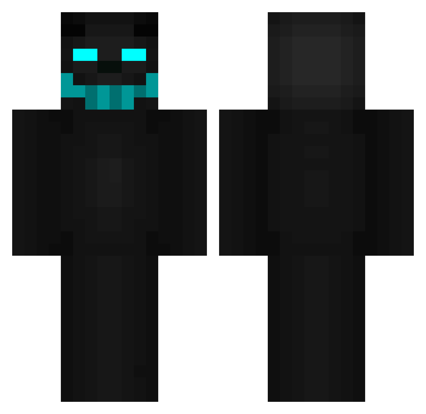 QaWpQ_1337 Minecraft skin, front and back view