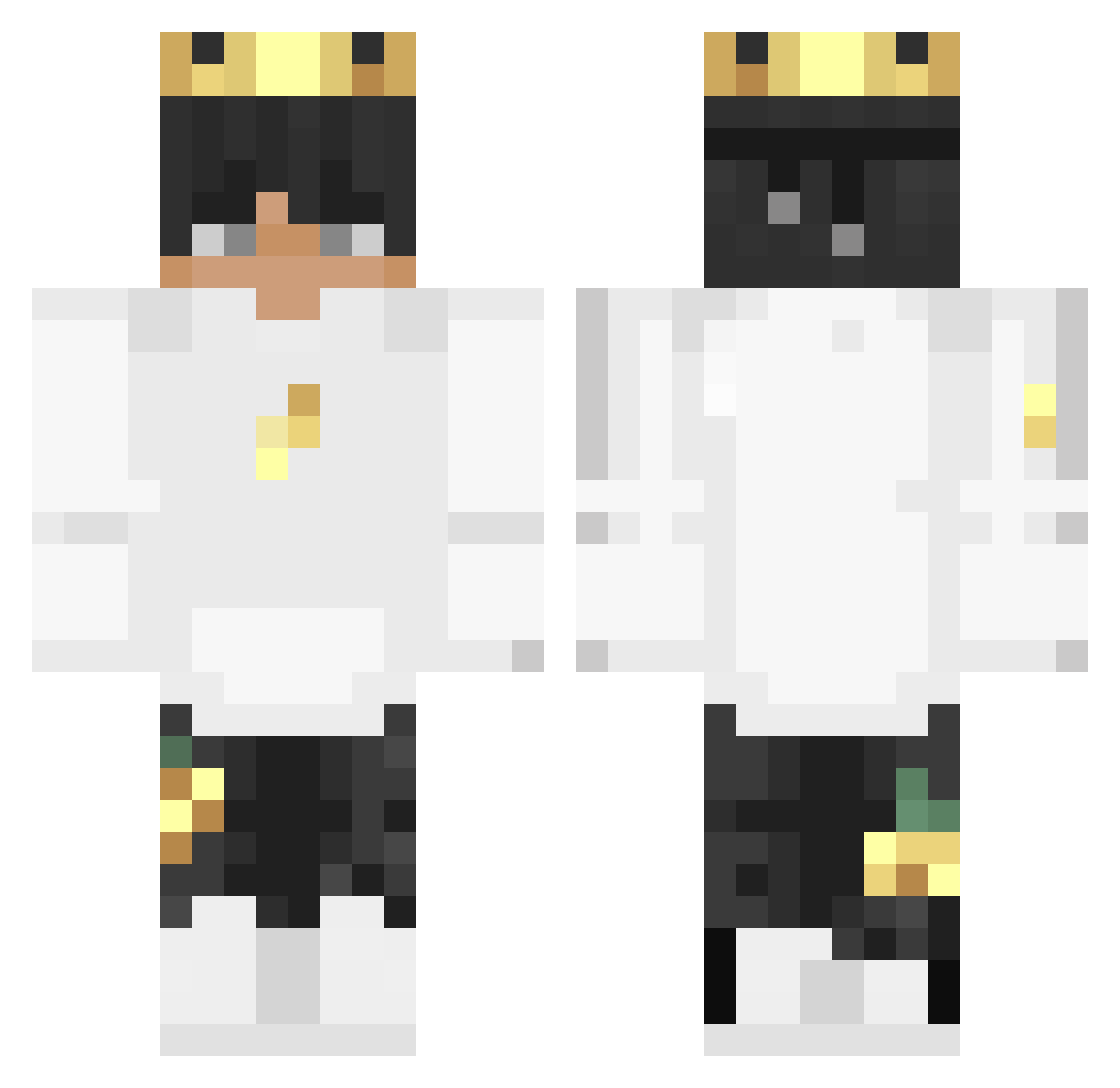 zClayyy Minecraft skin, front and back view