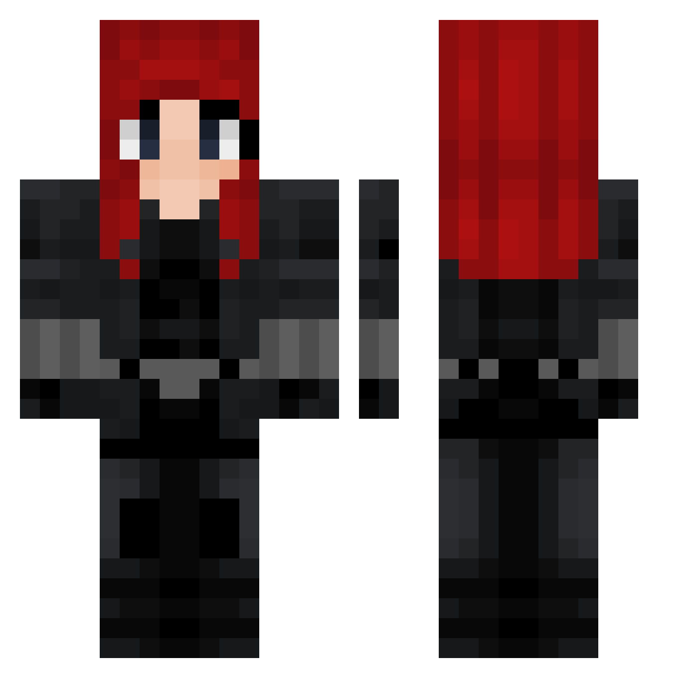 Am0uri Minecraft skin, front and back view