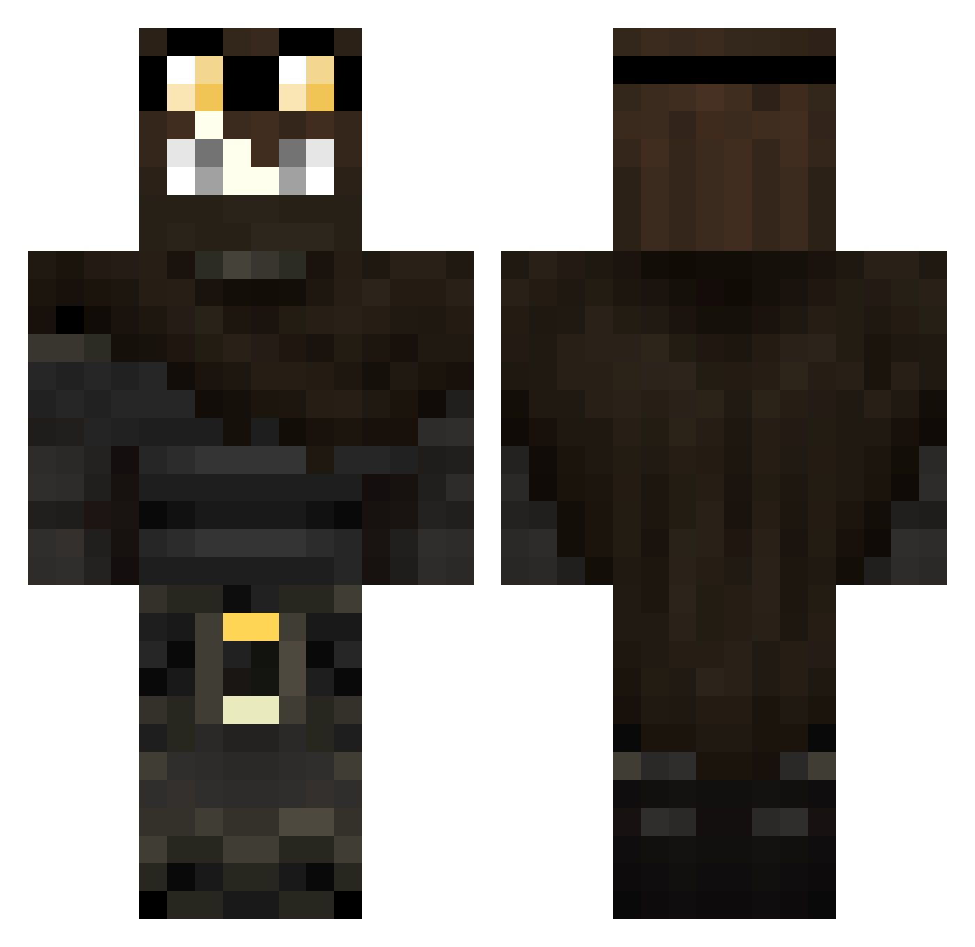 vic__k Minecraft skin, front and back view
