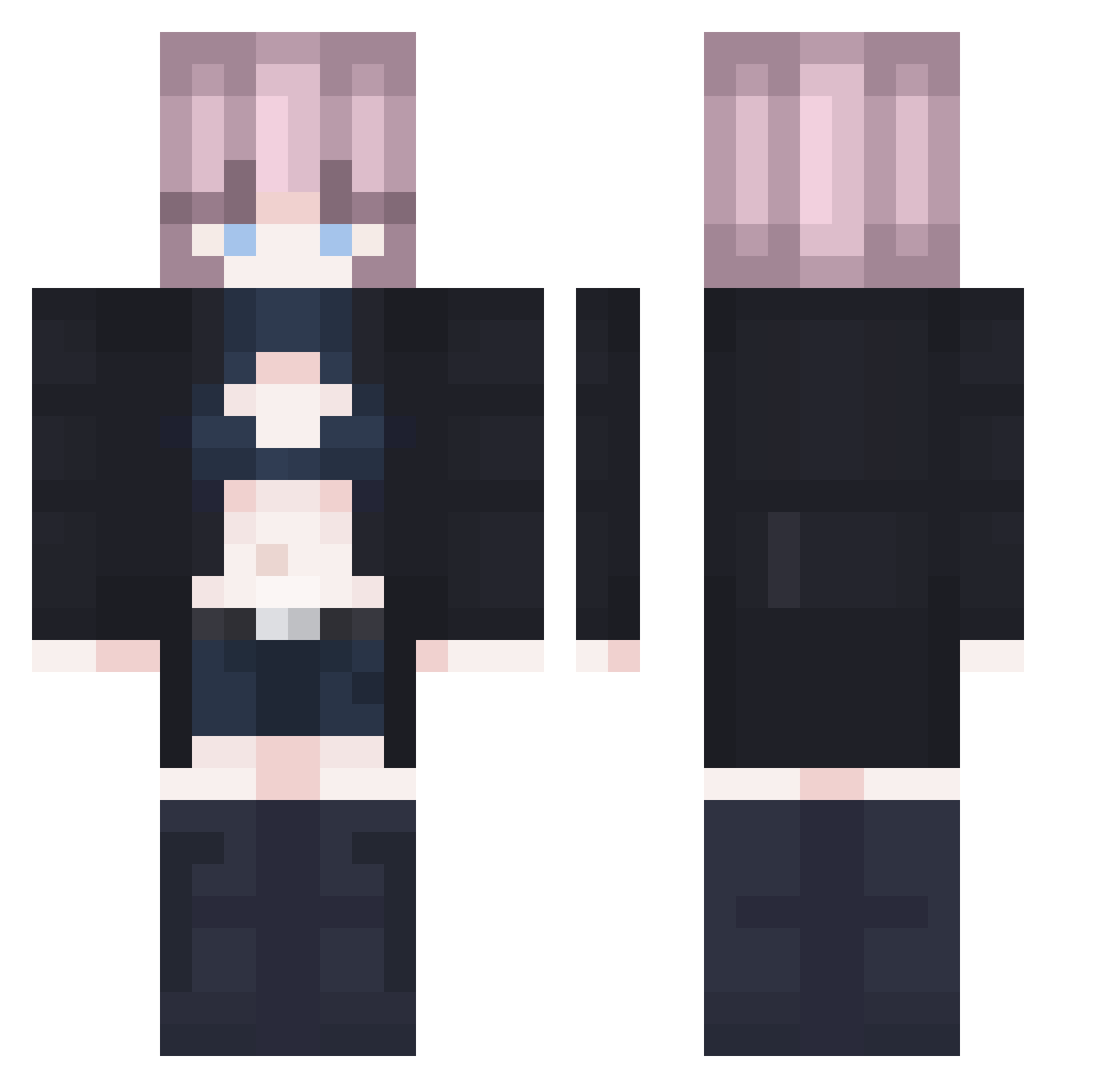 Zogurf Minecraft skin, front and back view