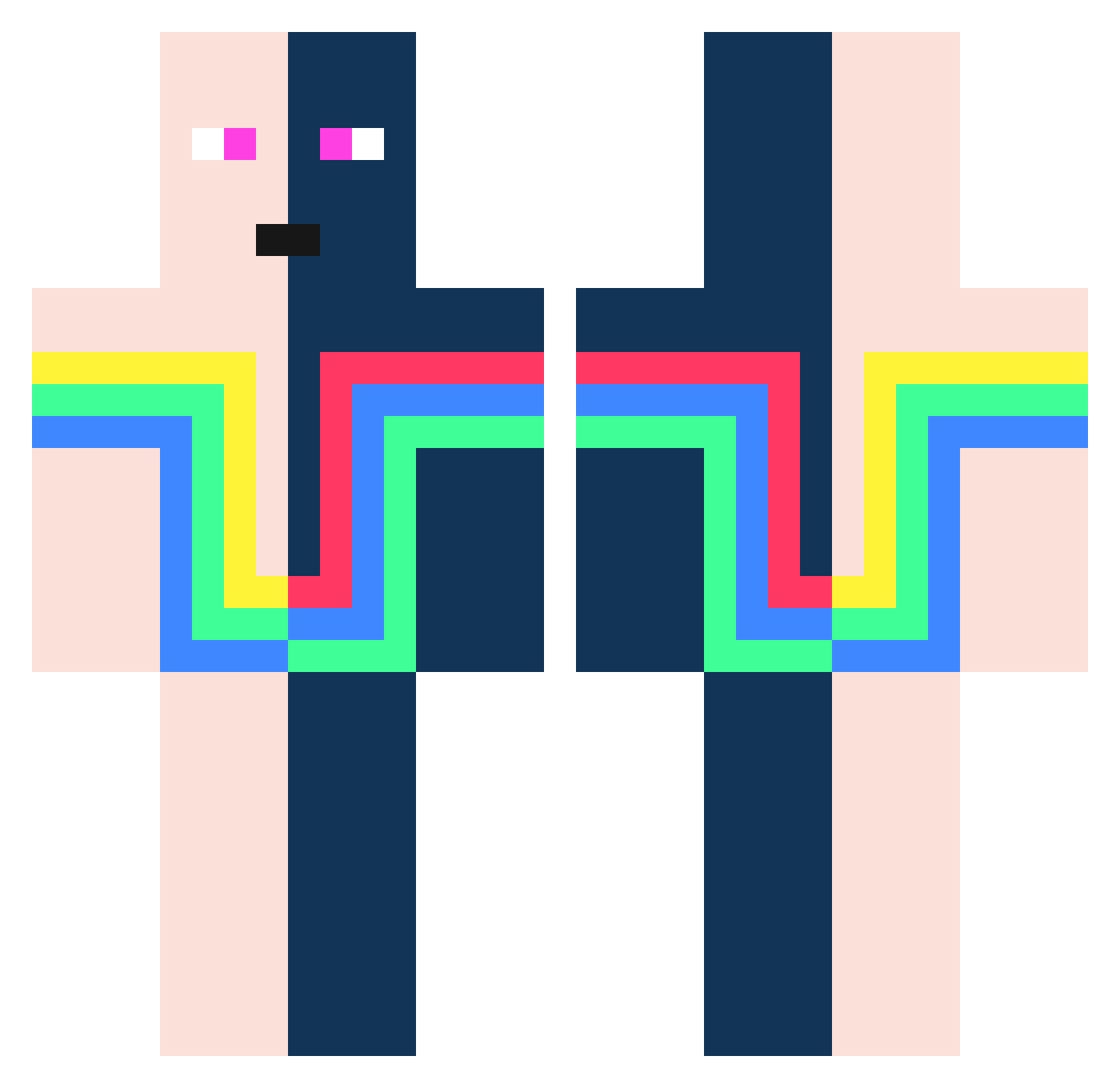 userper1 Minecraft skin, front and back view