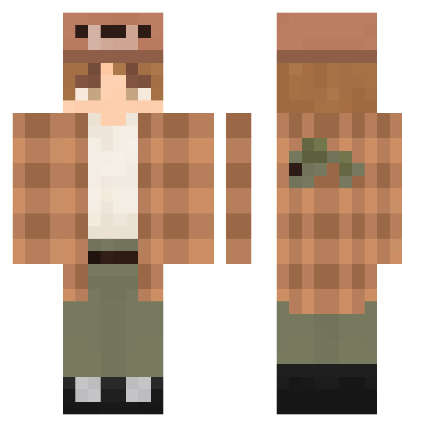 Joltwastaken_ Minecraft skin, front and back view