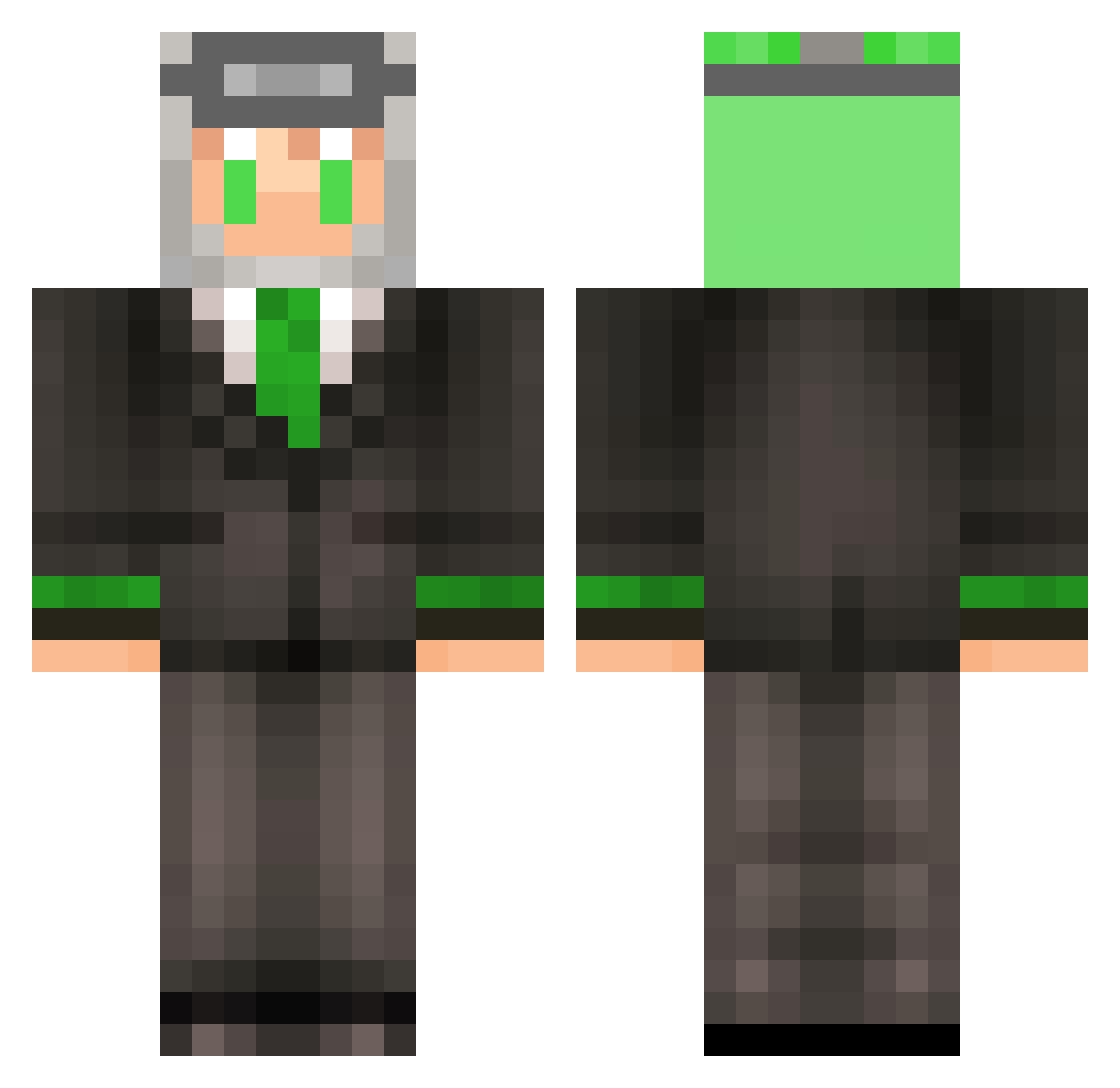 GholoxAlt_1 Minecraft skin, front and back view