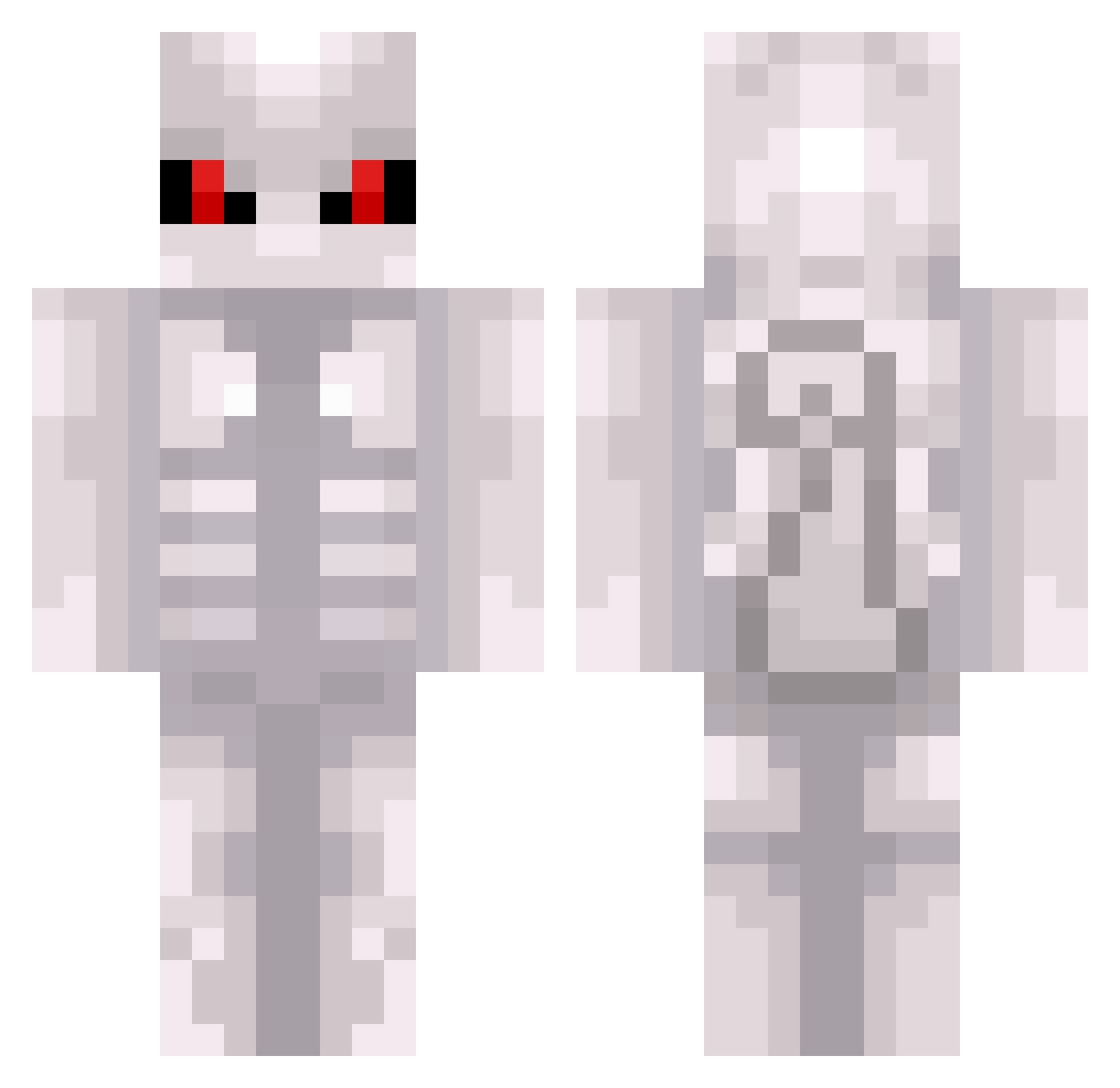 Jaydinator06 Minecraft skin, front and back view