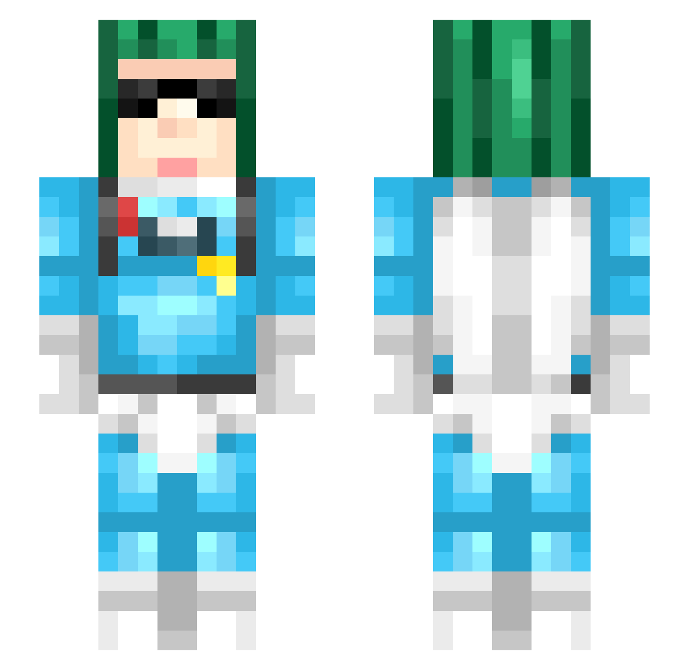 CondimentKing21 Minecraft skin, front and back view