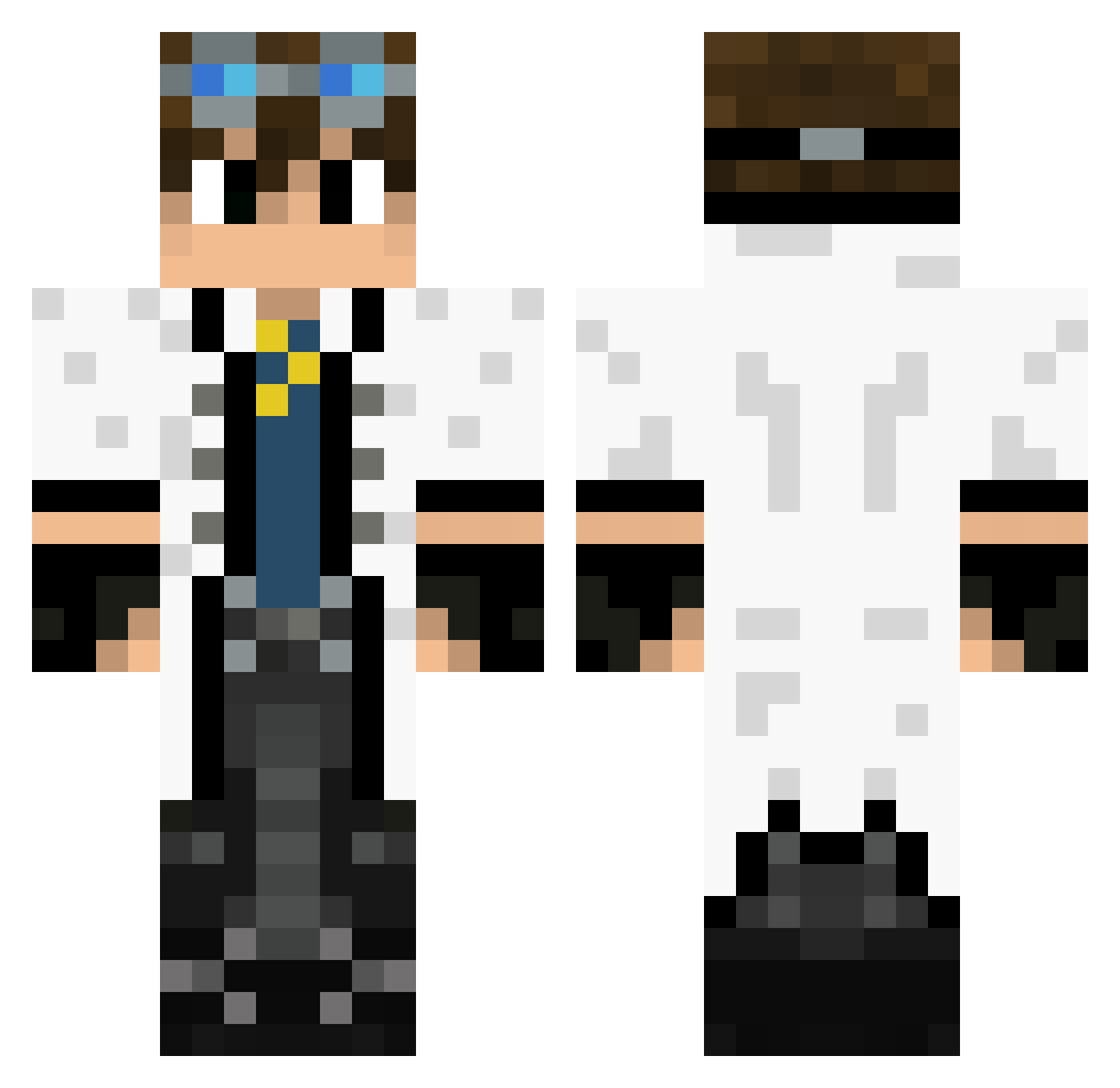 bajascripts Minecraft skin, front and back view