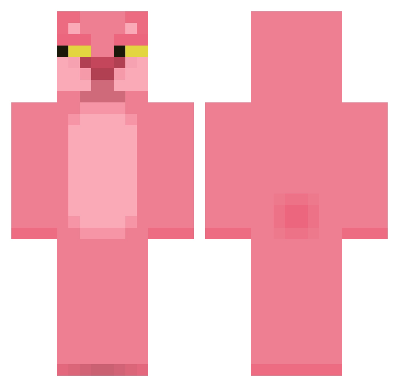 Thorxxl Minecraft skin, front and back view
