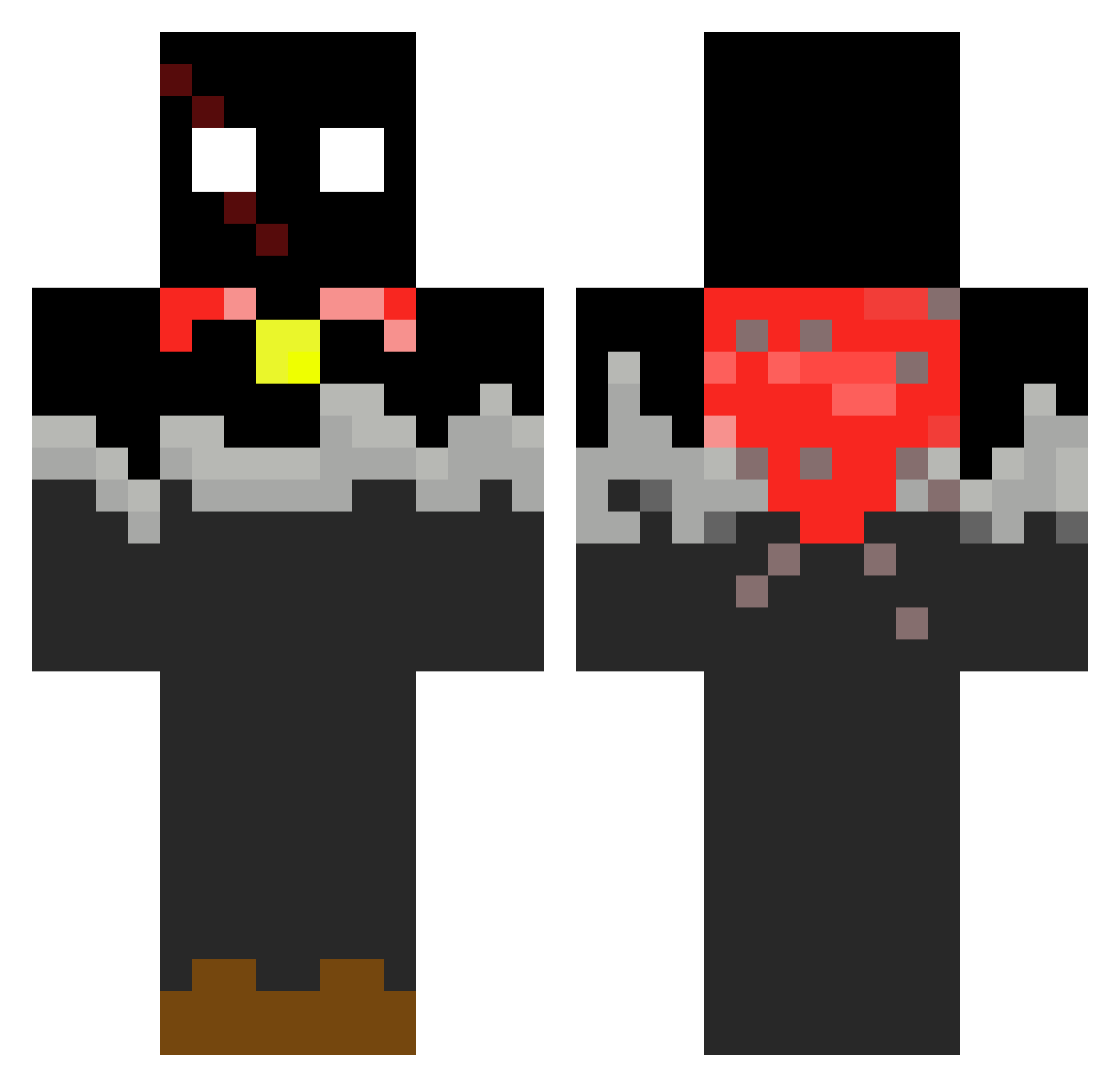 Hake13ma1 Minecraft skin, front and back view