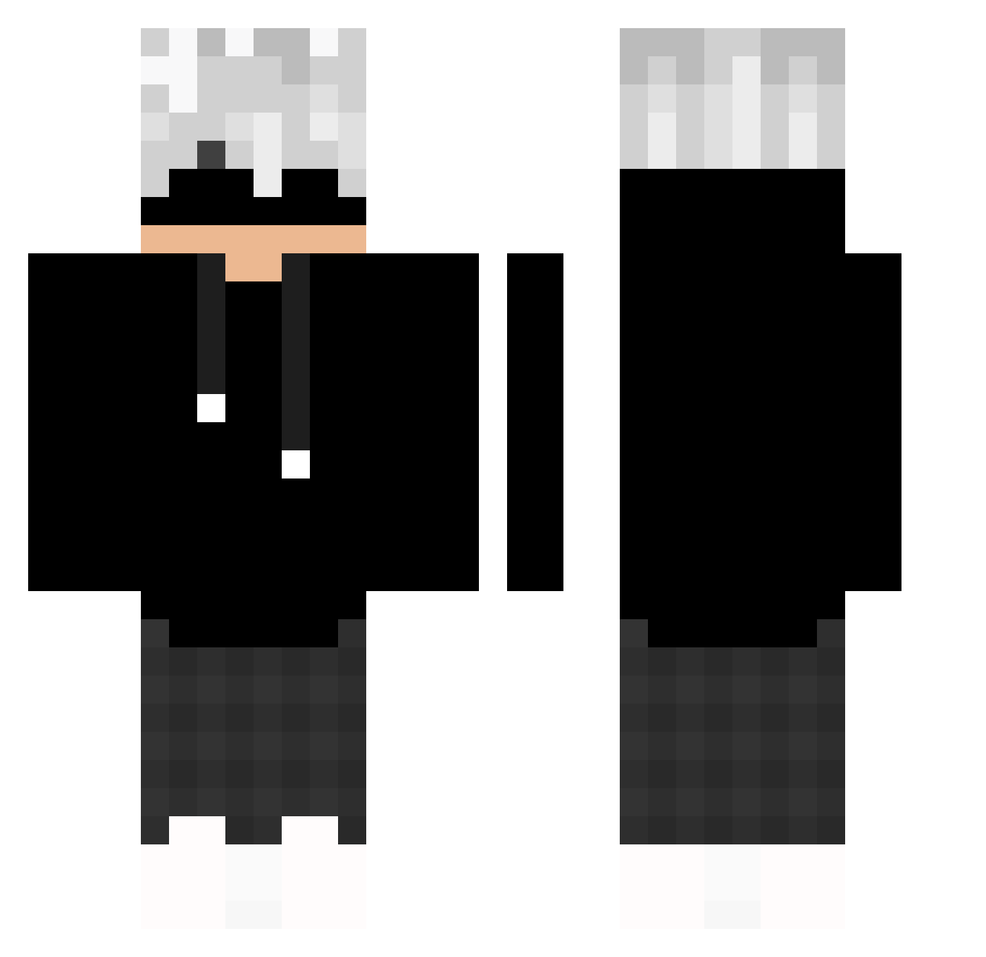 Khai001 Minecraft skin, front and back view