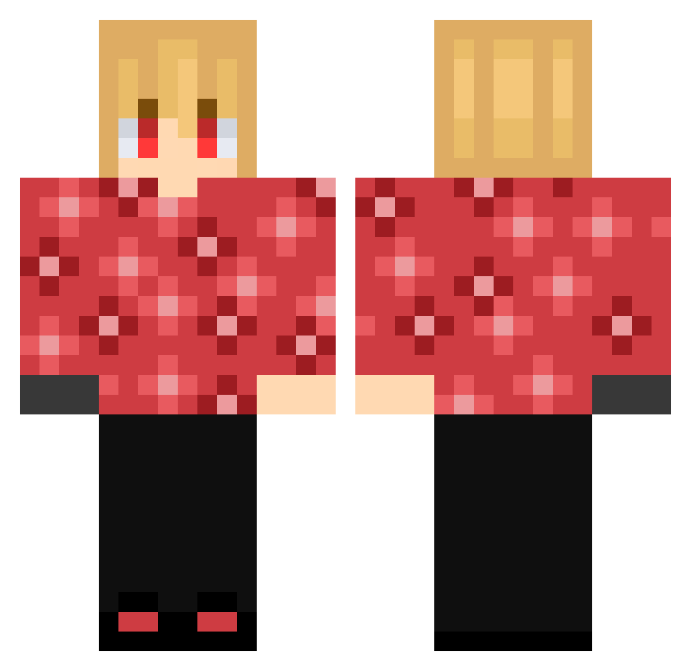 Henski_Elendheim Minecraft skin, front and back view