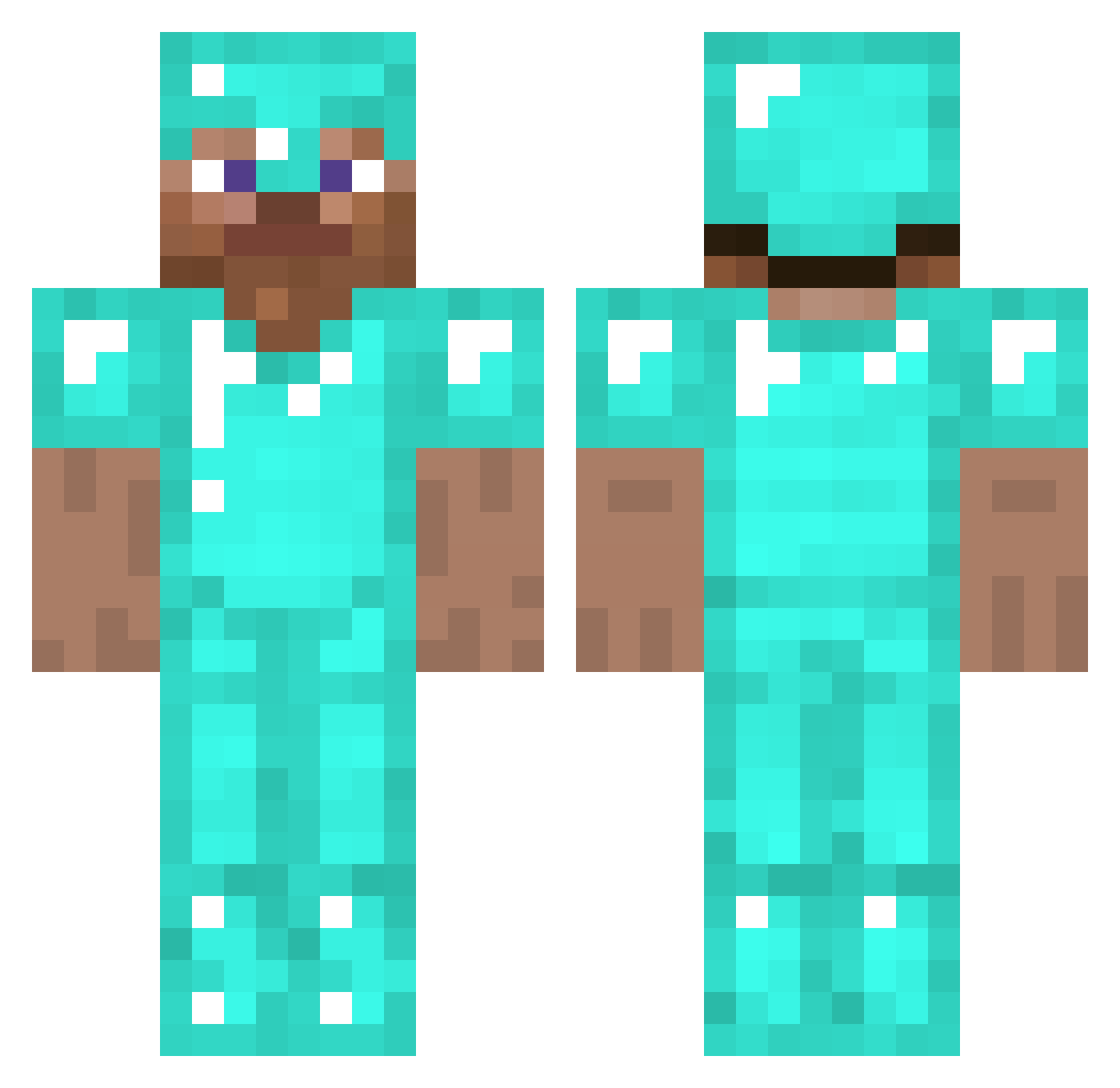 jebf022 Minecraft skin, front and back view